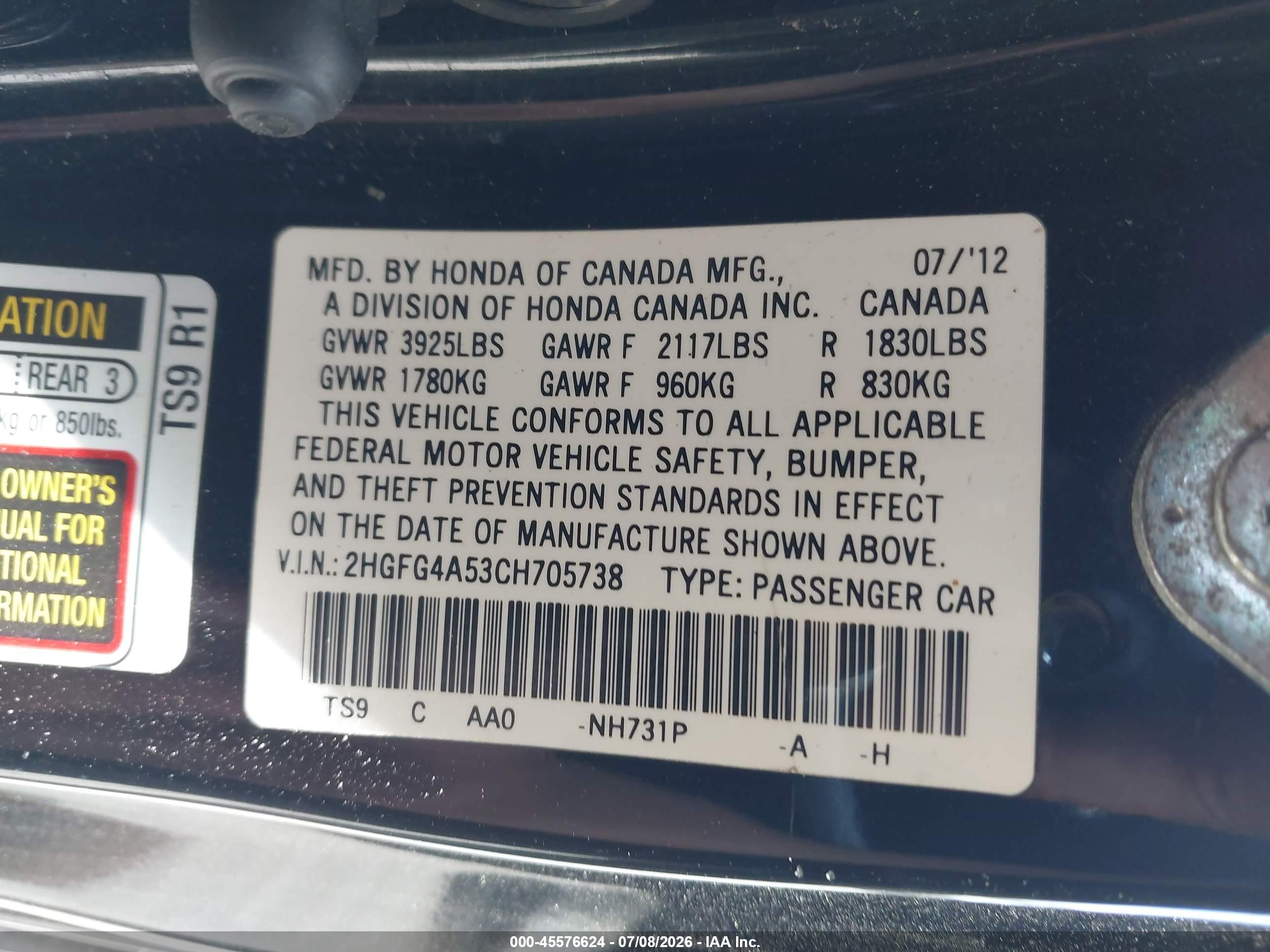 2012 Honda Civic Si Black vin: 2HGFG4A53CH705738