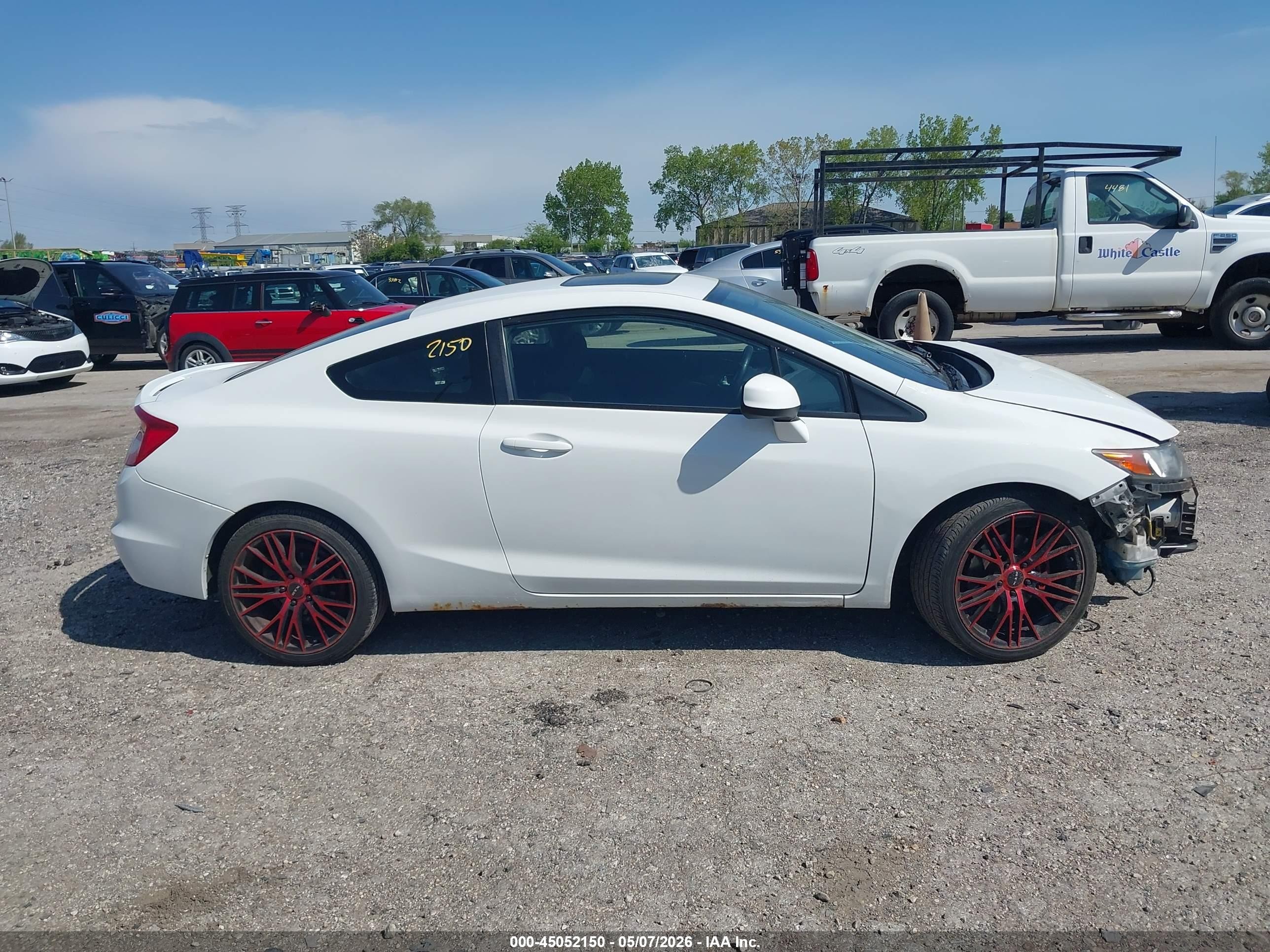 2012 Honda Civic Si White vin: 2HGFG4A53CH708798