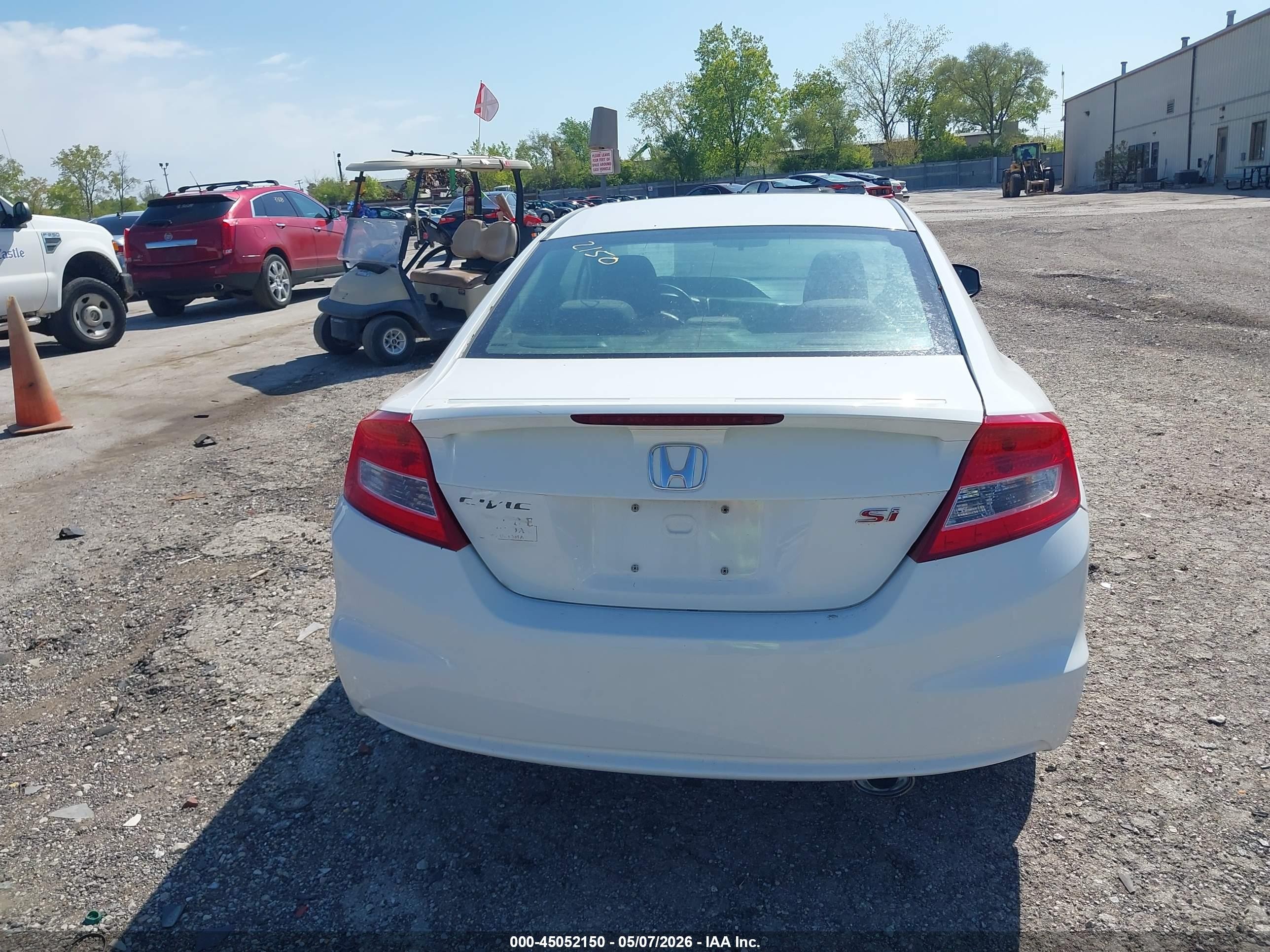 2012 Honda Civic Si White vin: 2HGFG4A53CH708798