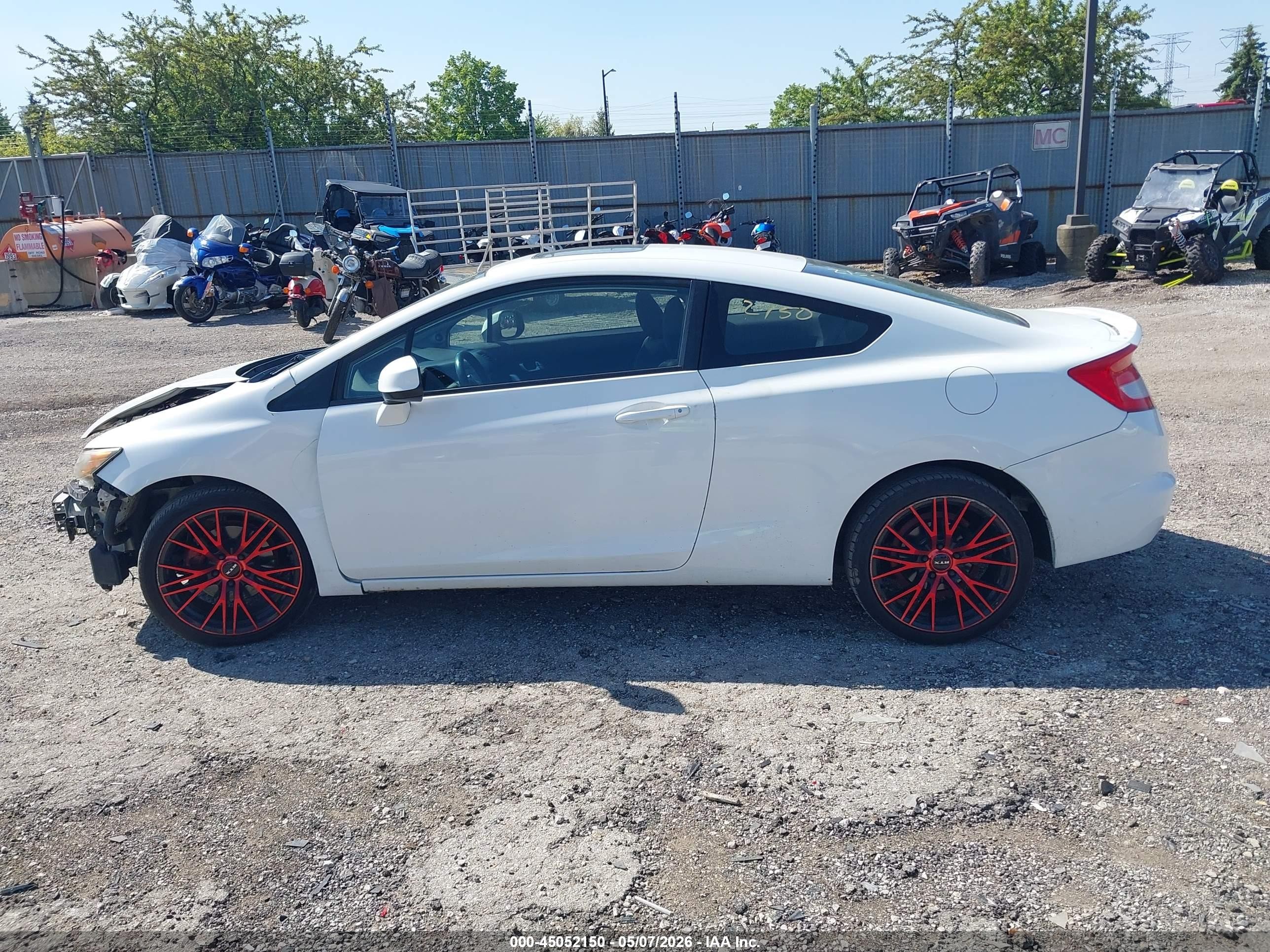 2012 Honda Civic Si White vin: 2HGFG4A53CH708798