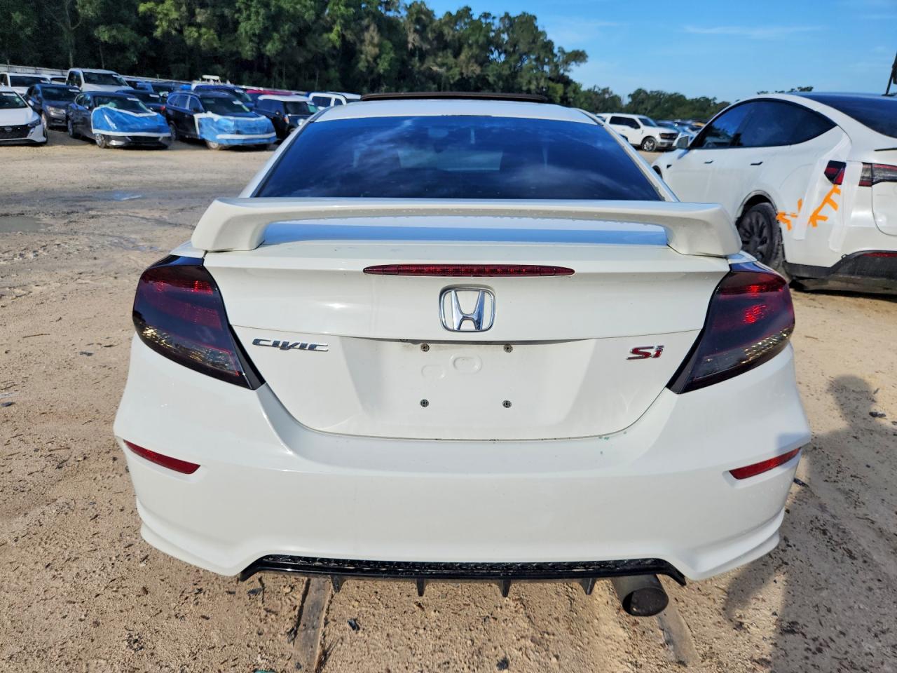 2014 Honda Civic Si White vin: 2HGFG4A53EH701191