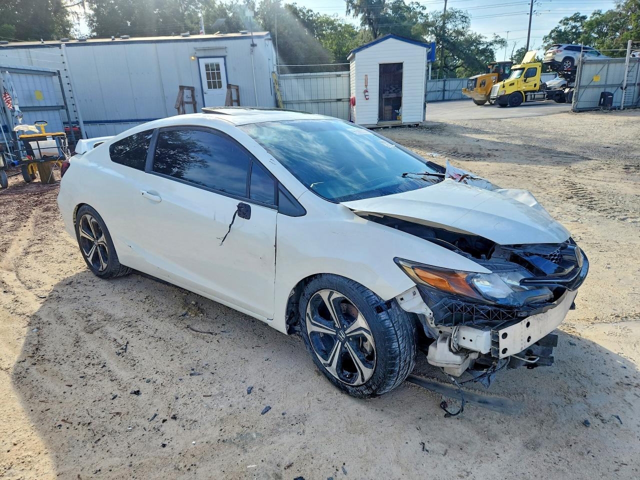 2014 Honda Civic Si White vin: 2HGFG4A53EH701191