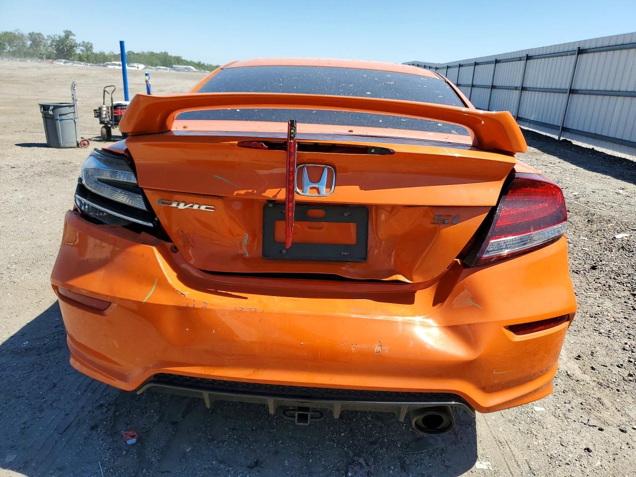 2015 Honda Civic Si Orange vin: 2HGFG4A53FH702911