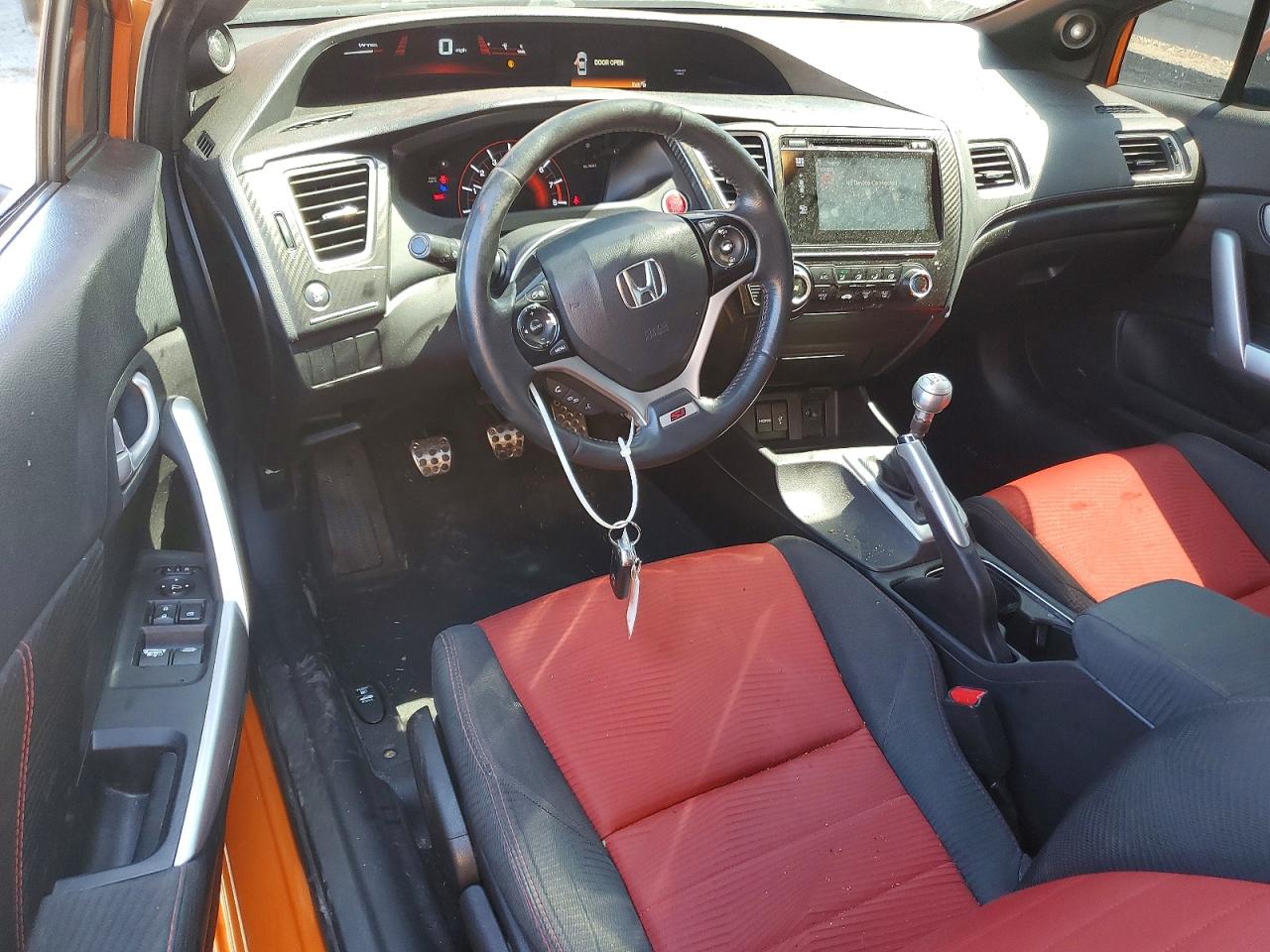 2015 Honda Civic Si Orange vin: 2HGFG4A53FH702911