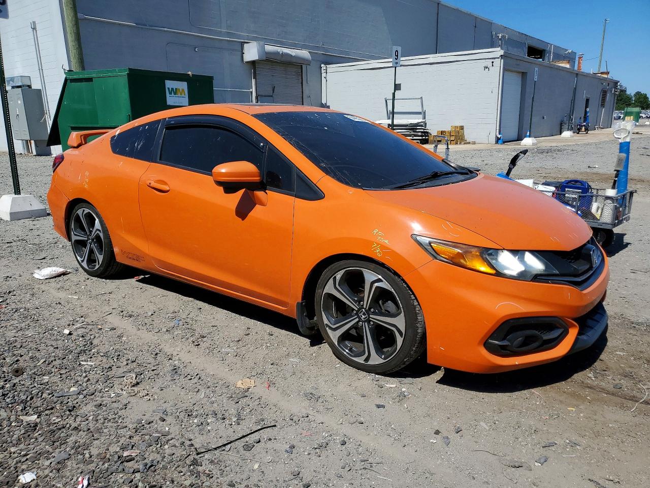 2015 Honda Civic Si Orange vin: 2HGFG4A53FH702911