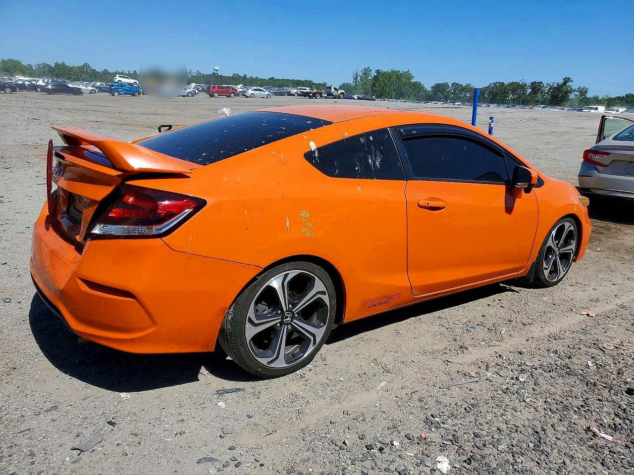2015 Honda Civic Si Orange vin: 2HGFG4A53FH702911