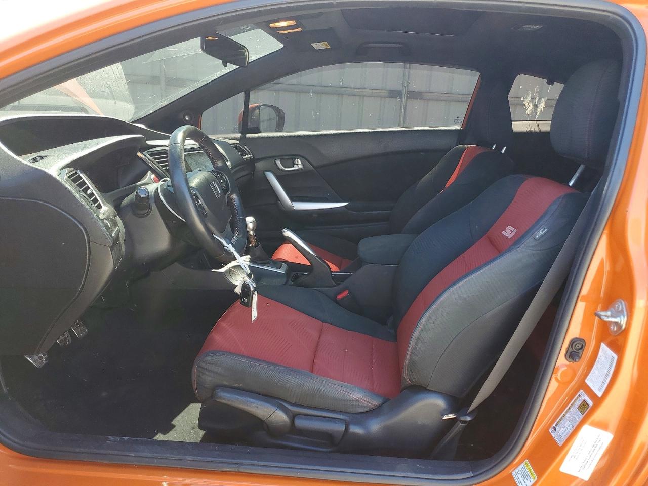 2015 Honda Civic Si Orange vin: 2HGFG4A53FH702911