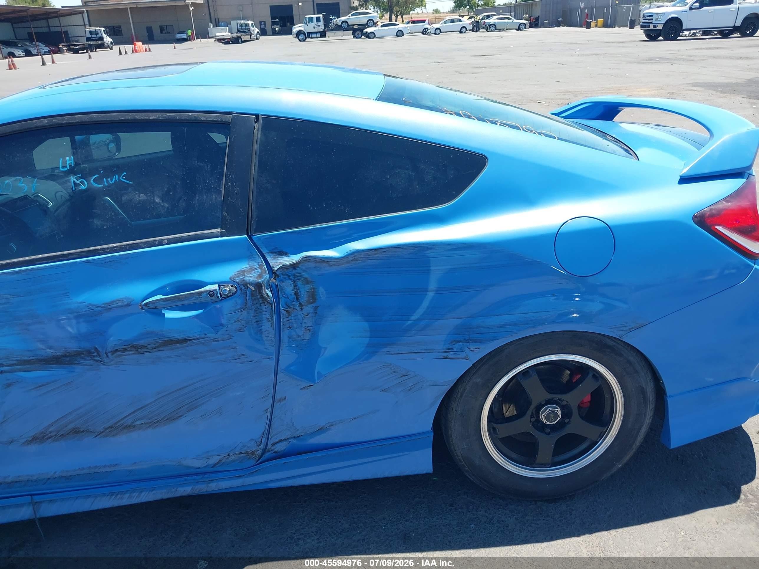 2015 Honda Civic Si Blue vin: 2HGFG4A53FH703329