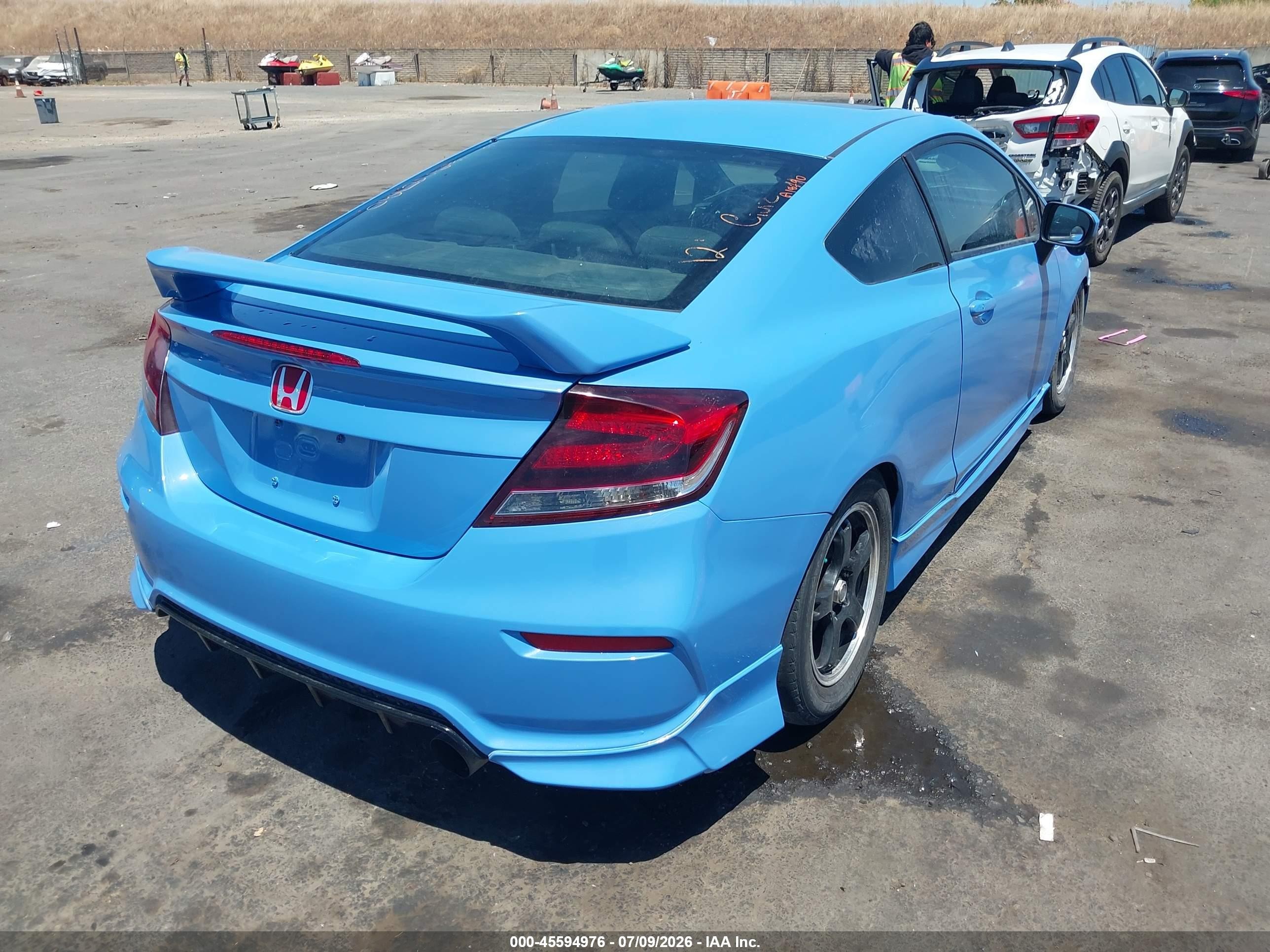 2015 Honda Civic Si Blue vin: 2HGFG4A53FH703329