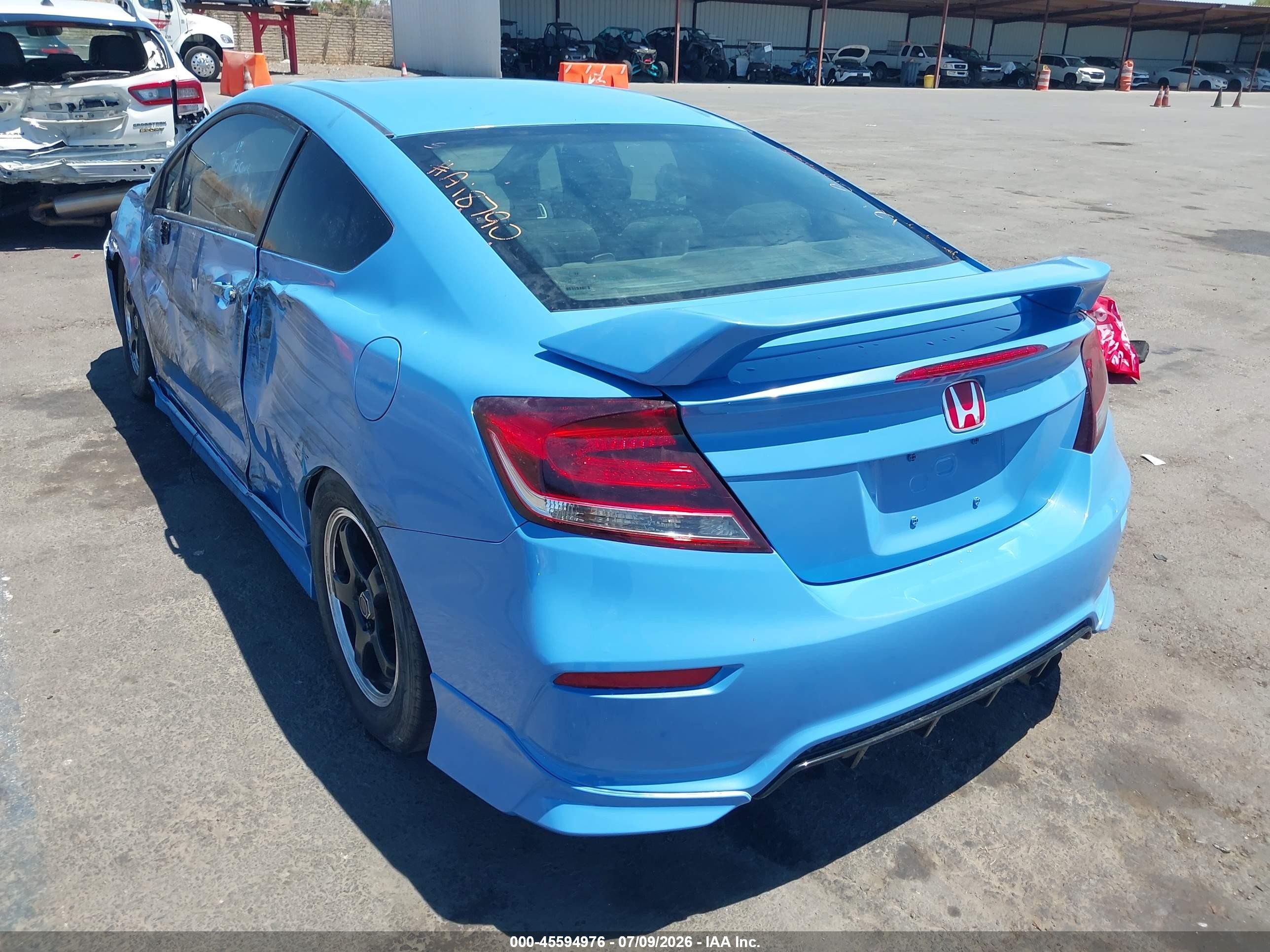 2015 Honda Civic Si Blue vin: 2HGFG4A53FH703329