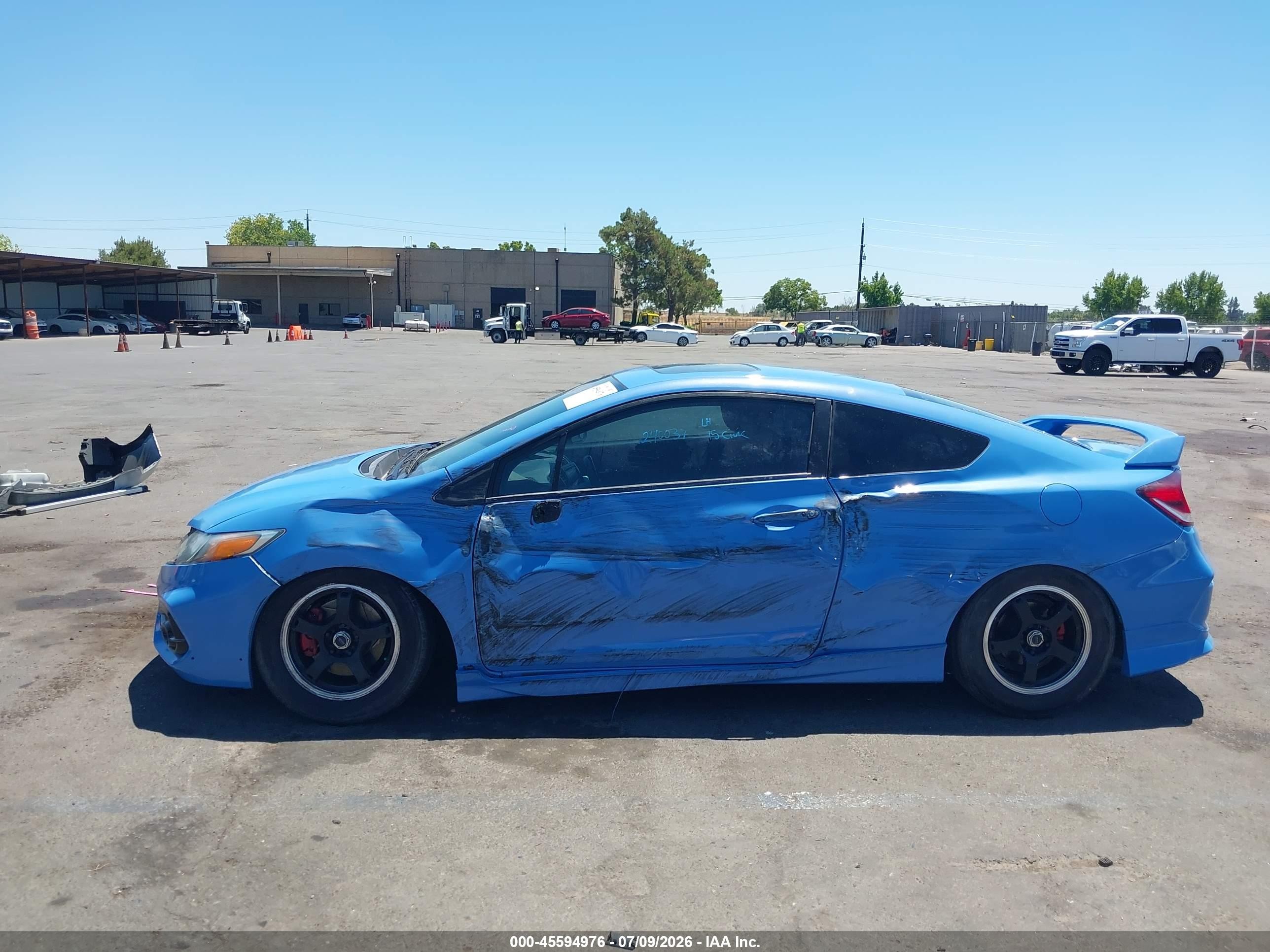 2015 Honda Civic Si Blue vin: 2HGFG4A53FH703329