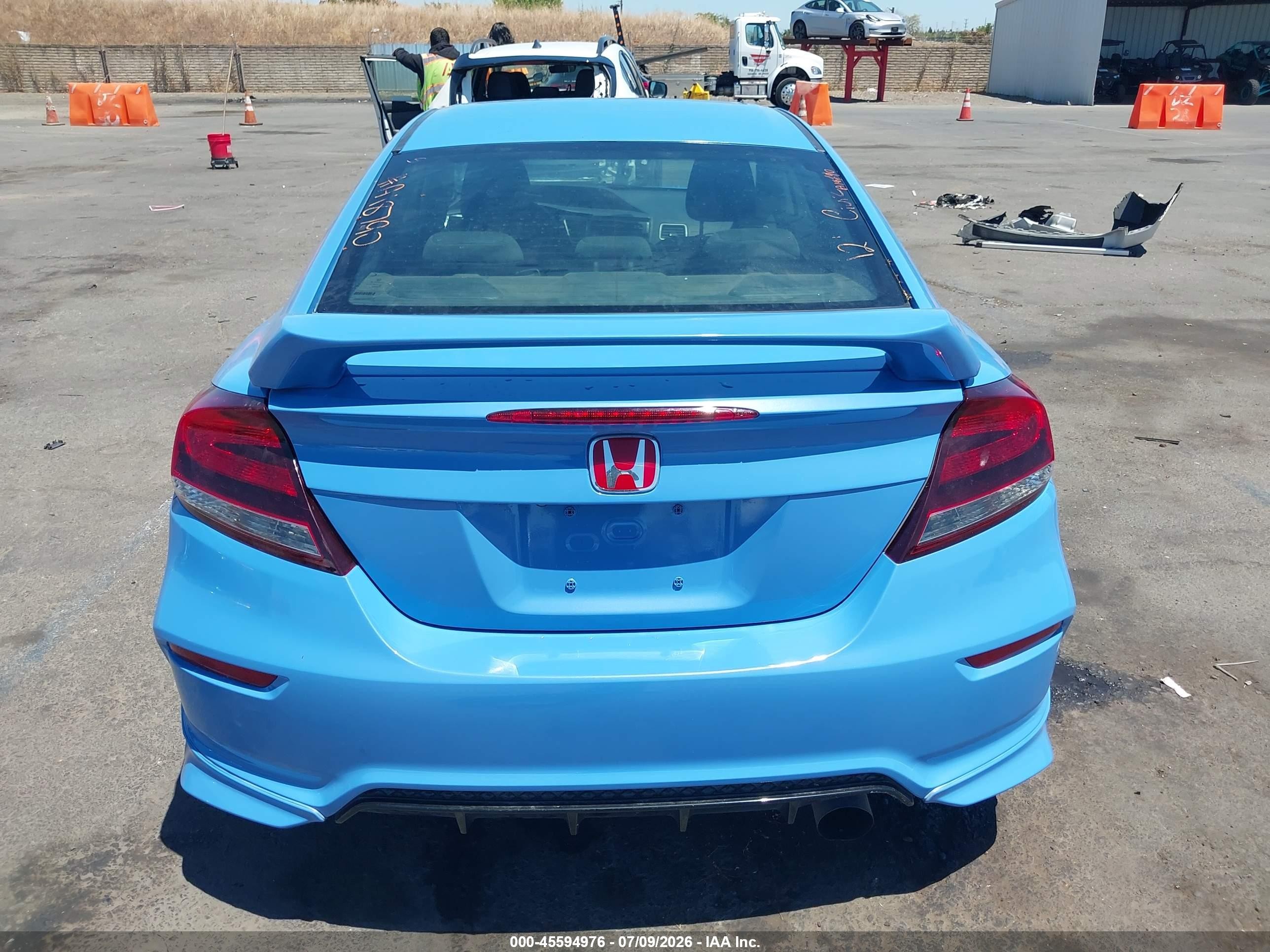2015 Honda Civic Si Blue vin: 2HGFG4A53FH703329