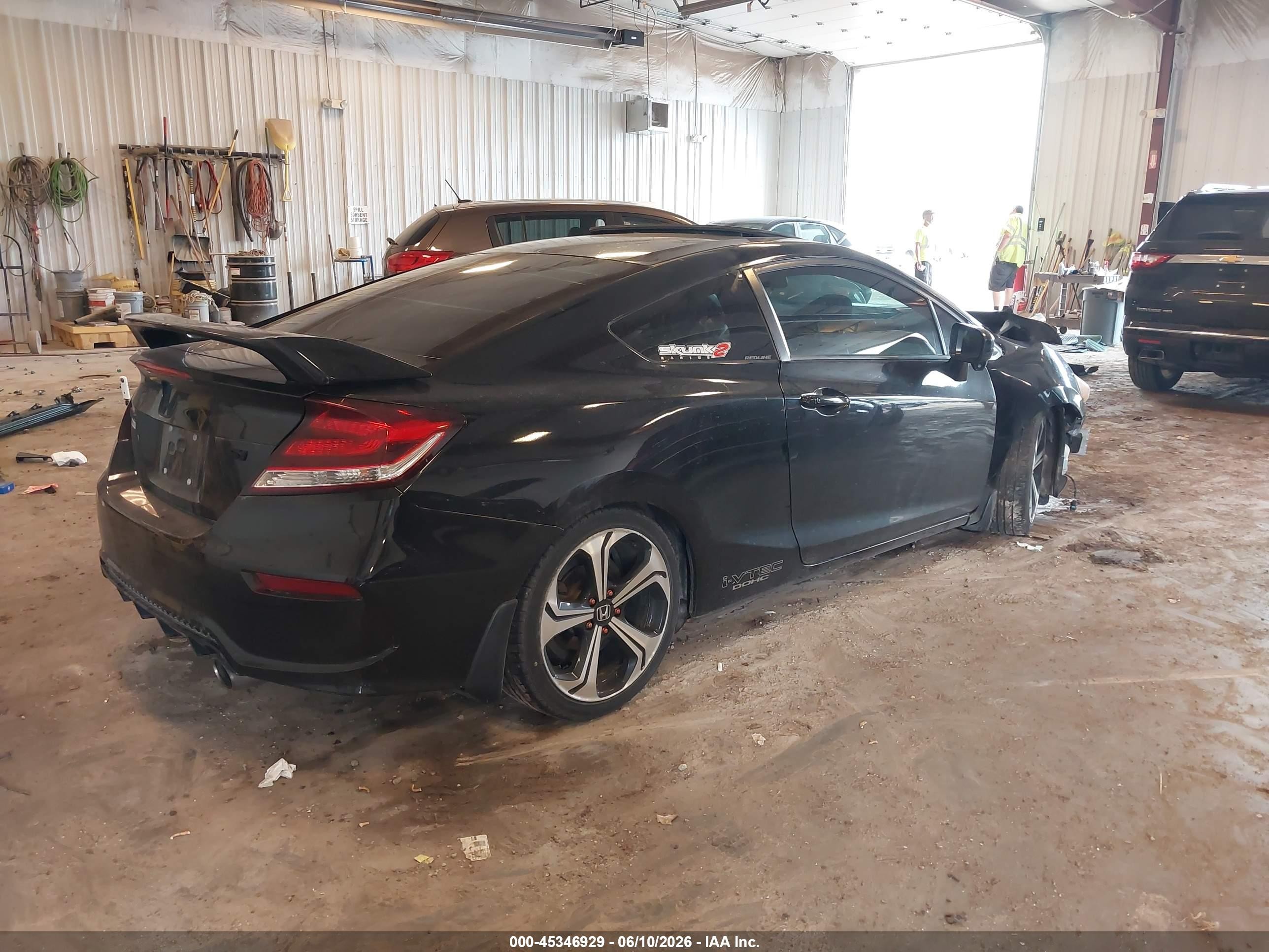 2015 Honda Civic Si Black vin: 2HGFG4A53FH704562