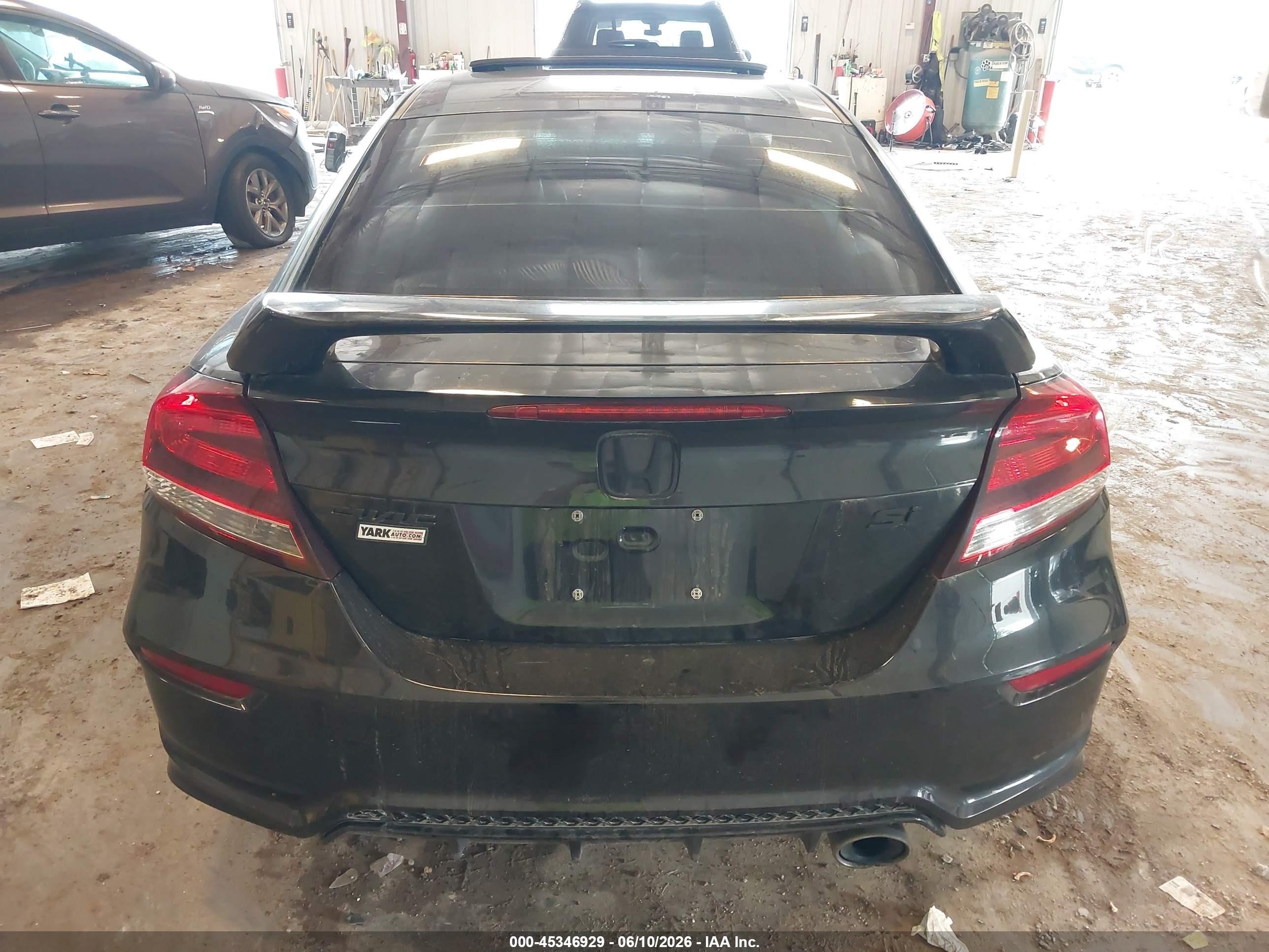 2015 Honda Civic Si Black vin: 2HGFG4A53FH704562