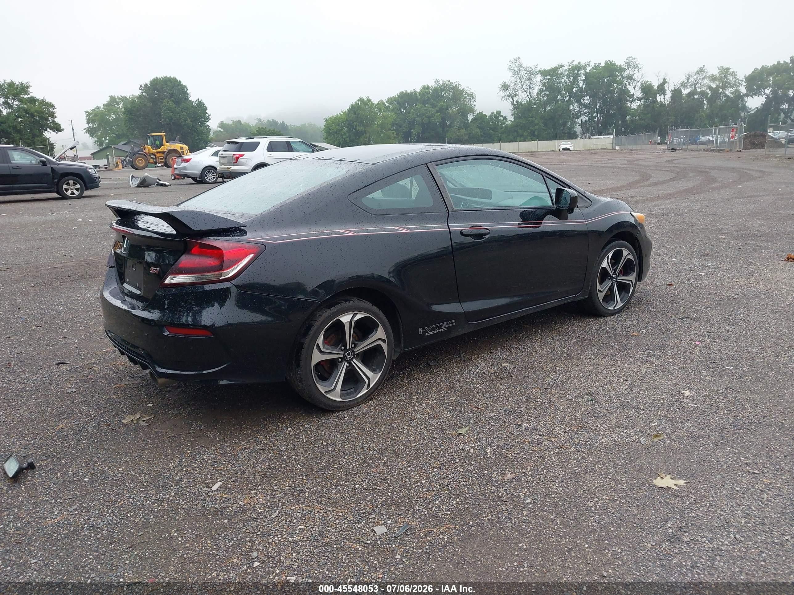 2015 Honda Civic Si Black vin: 2HGFG4A53FH707087