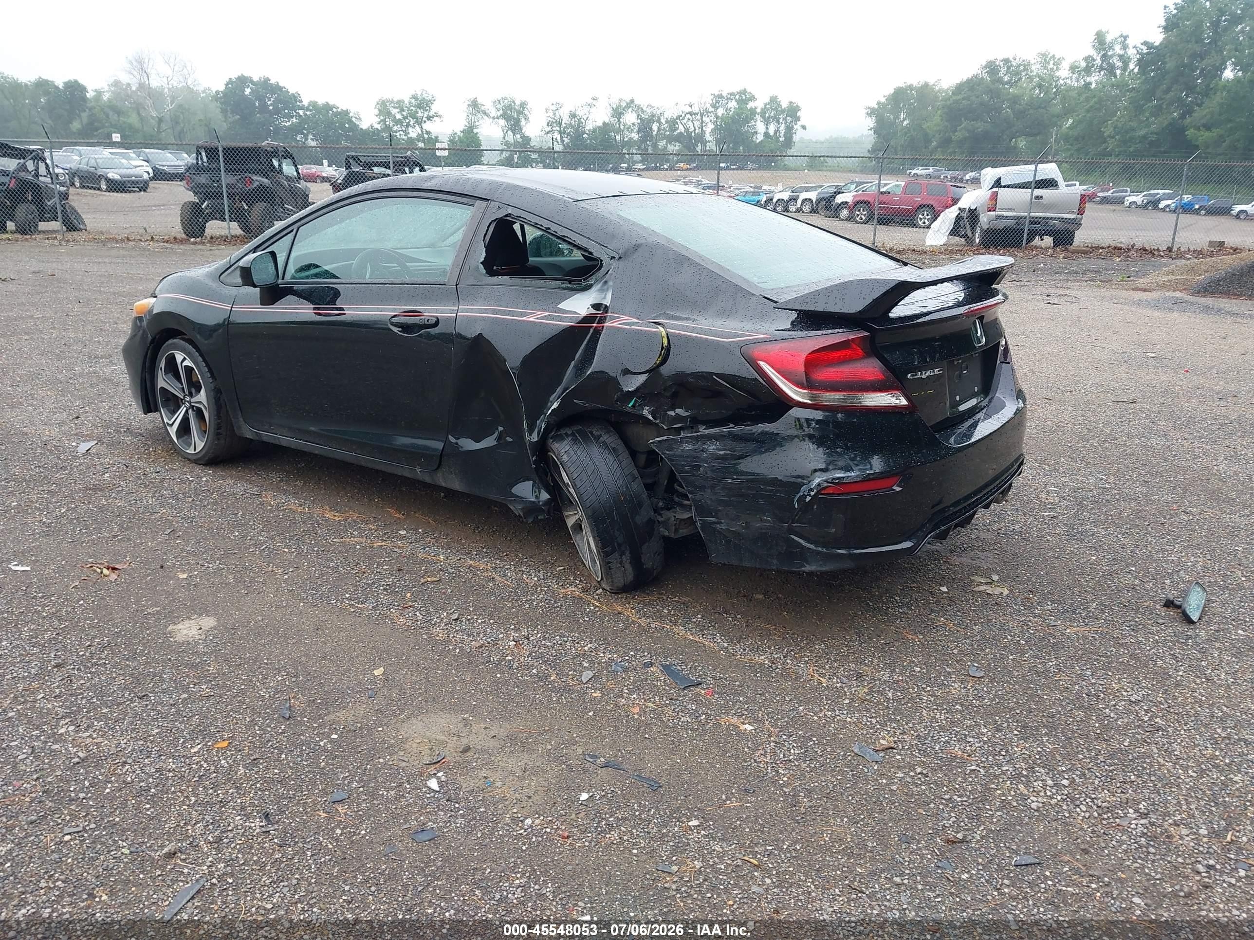 2015 Honda Civic Si Black vin: 2HGFG4A53FH707087
