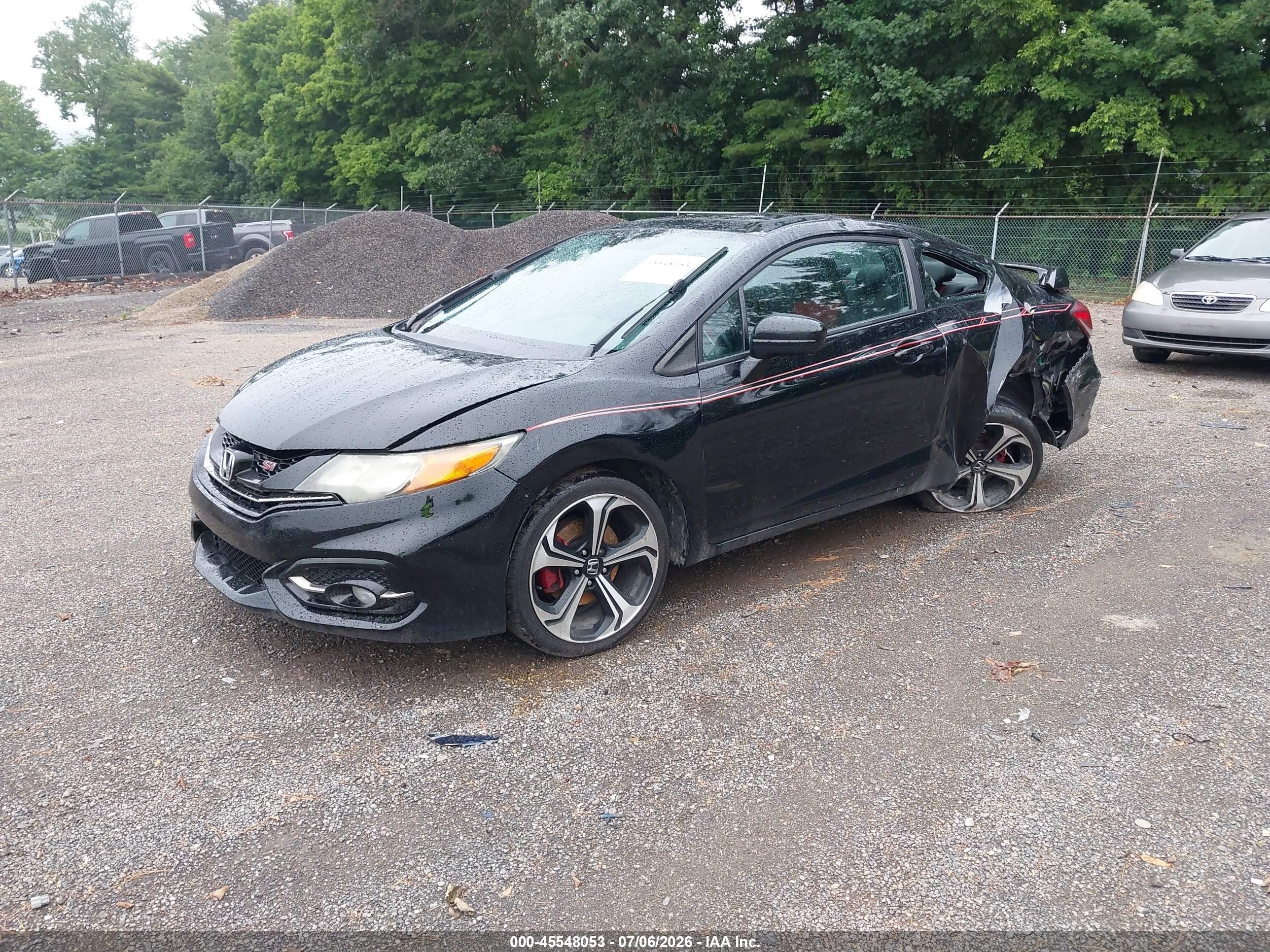 2015 Honda Civic Si Black vin: 2HGFG4A53FH707087