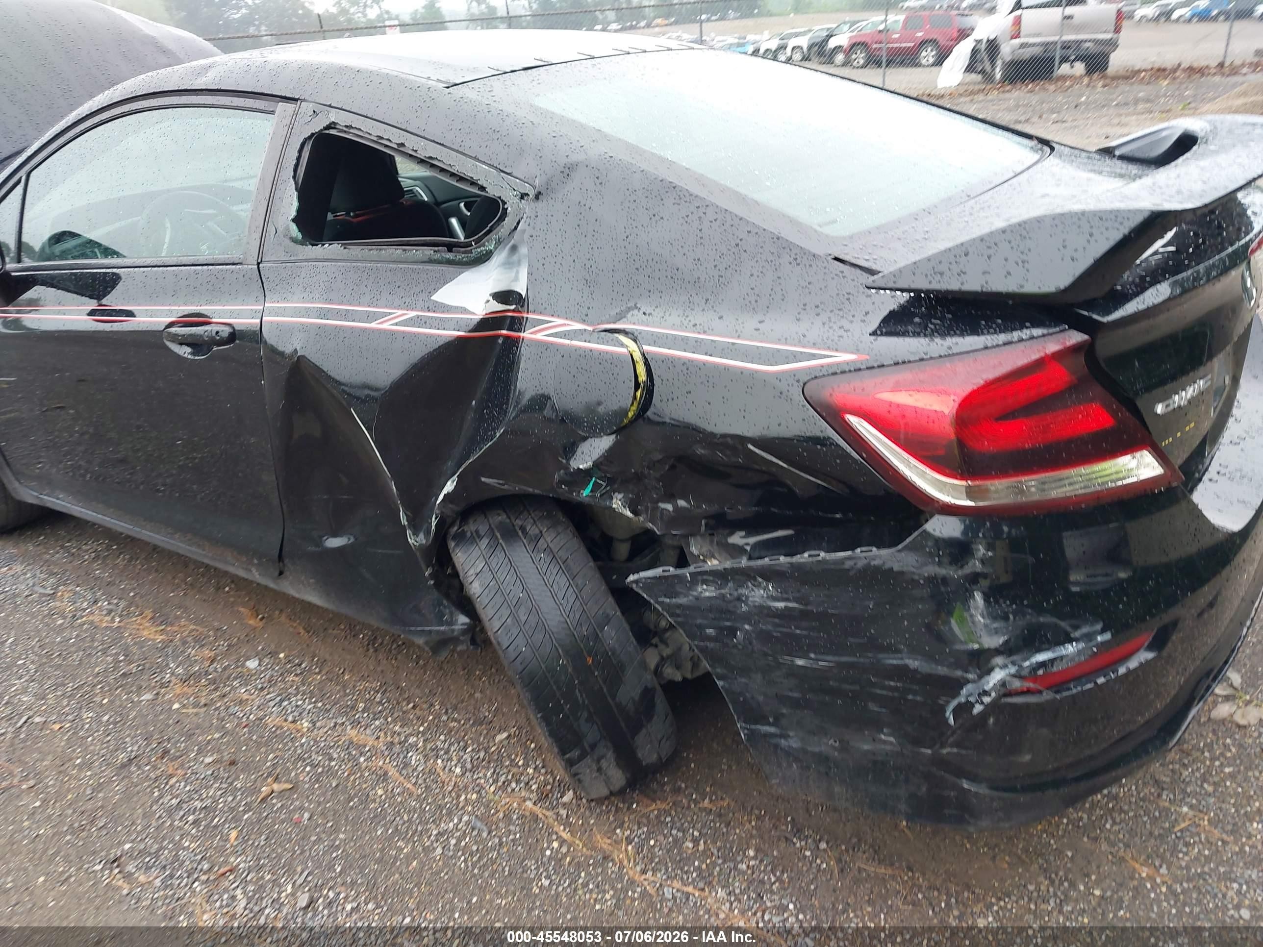 2015 Honda Civic Si Black vin: 2HGFG4A53FH707087