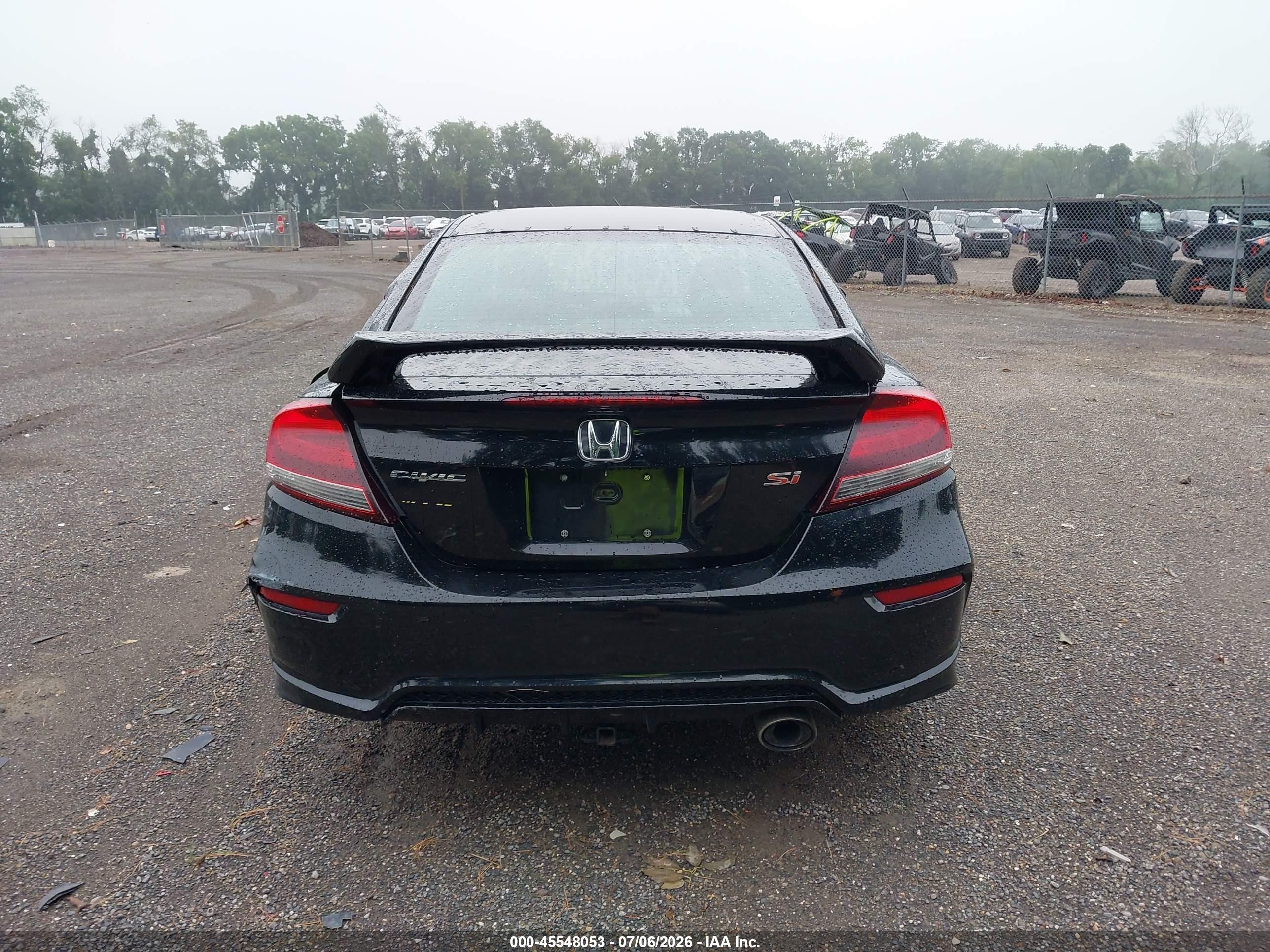 2015 Honda Civic Si Black vin: 2HGFG4A53FH707087