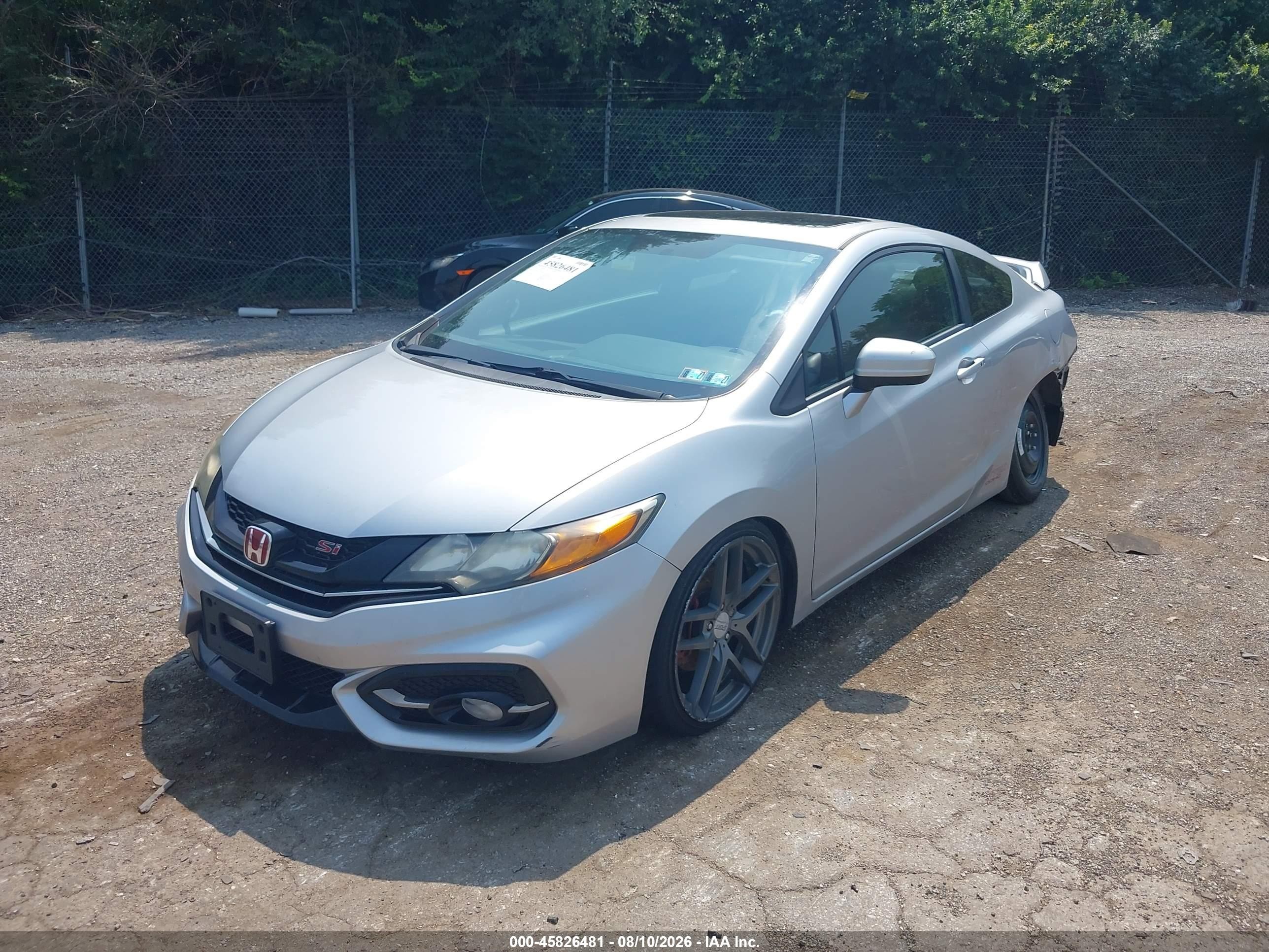2015 Honda Civic Si Silver vin: 2HGFG4A53FH707977