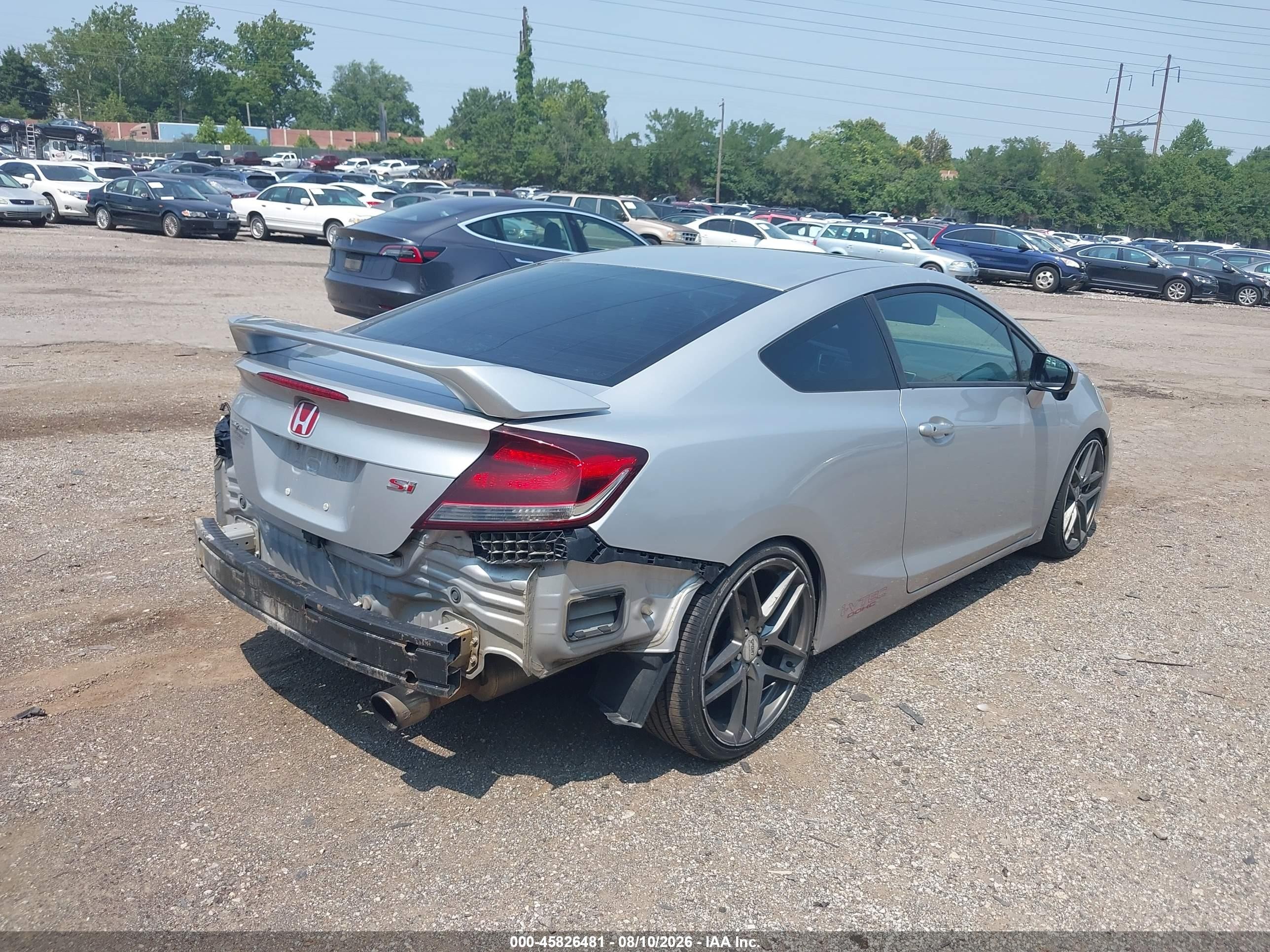 2015 Honda Civic Si Silver vin: 2HGFG4A53FH707977