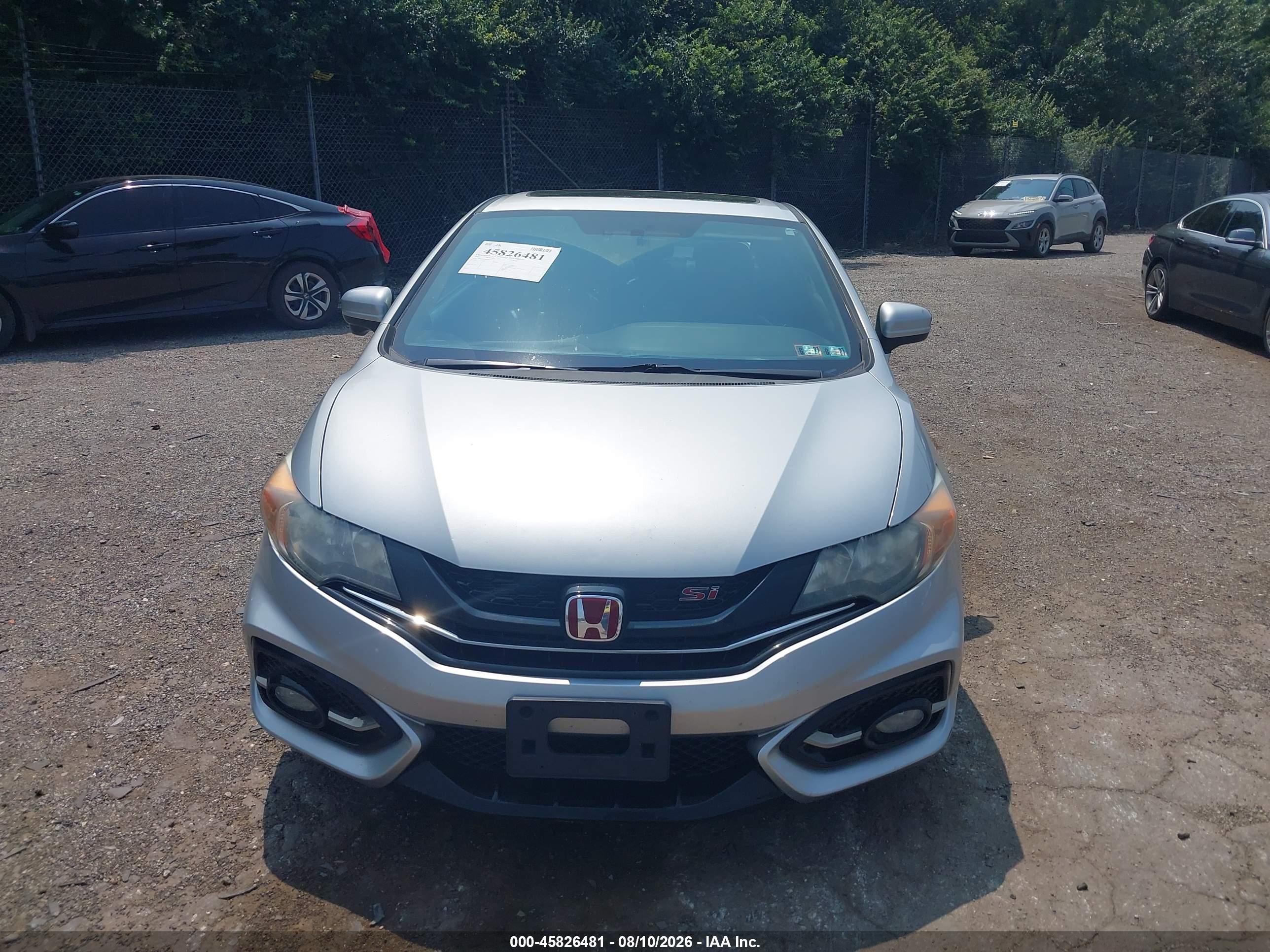 2015 Honda Civic Si Silver vin: 2HGFG4A53FH707977