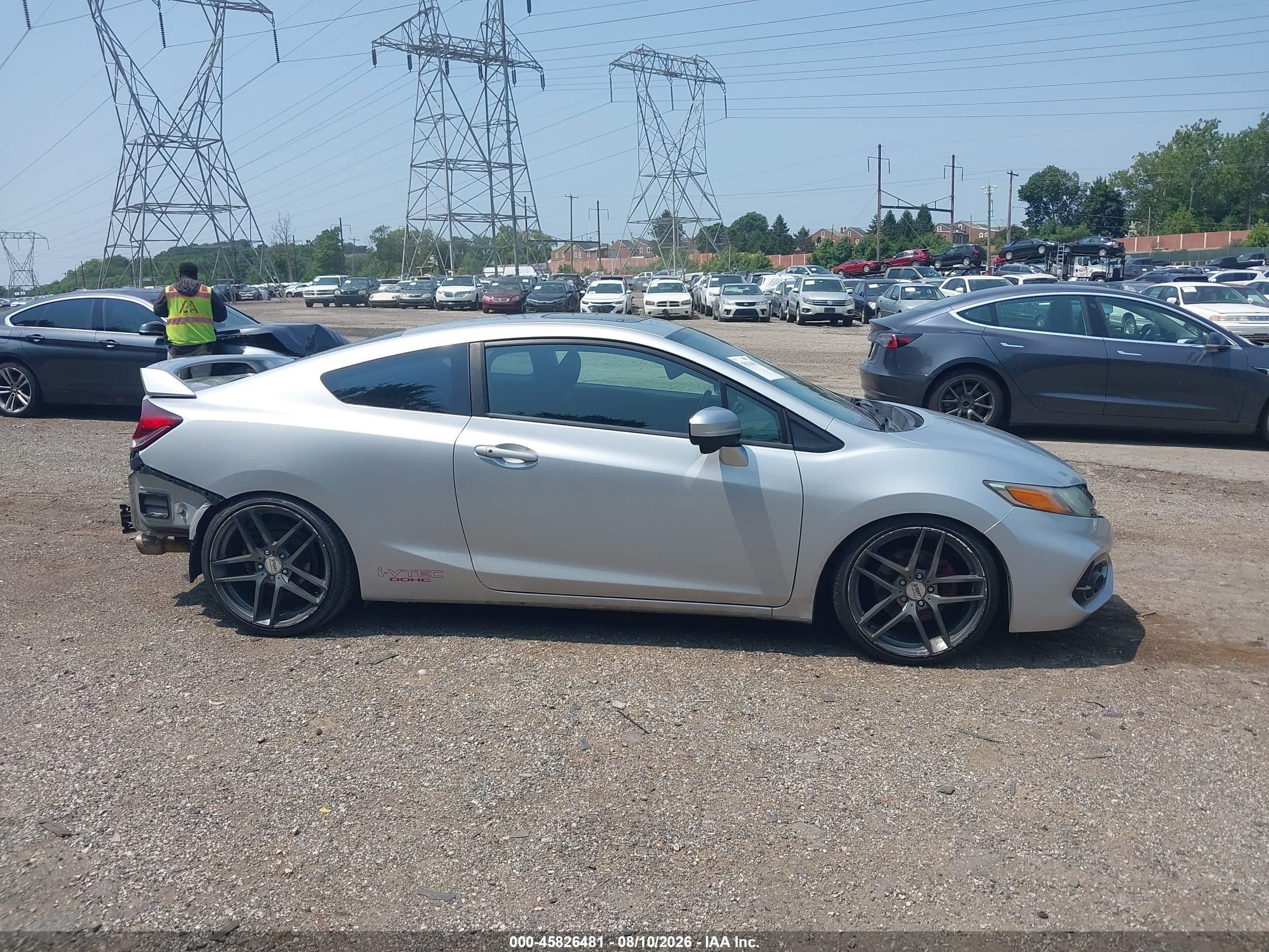 2015 Honda Civic Si Silver vin: 2HGFG4A53FH707977