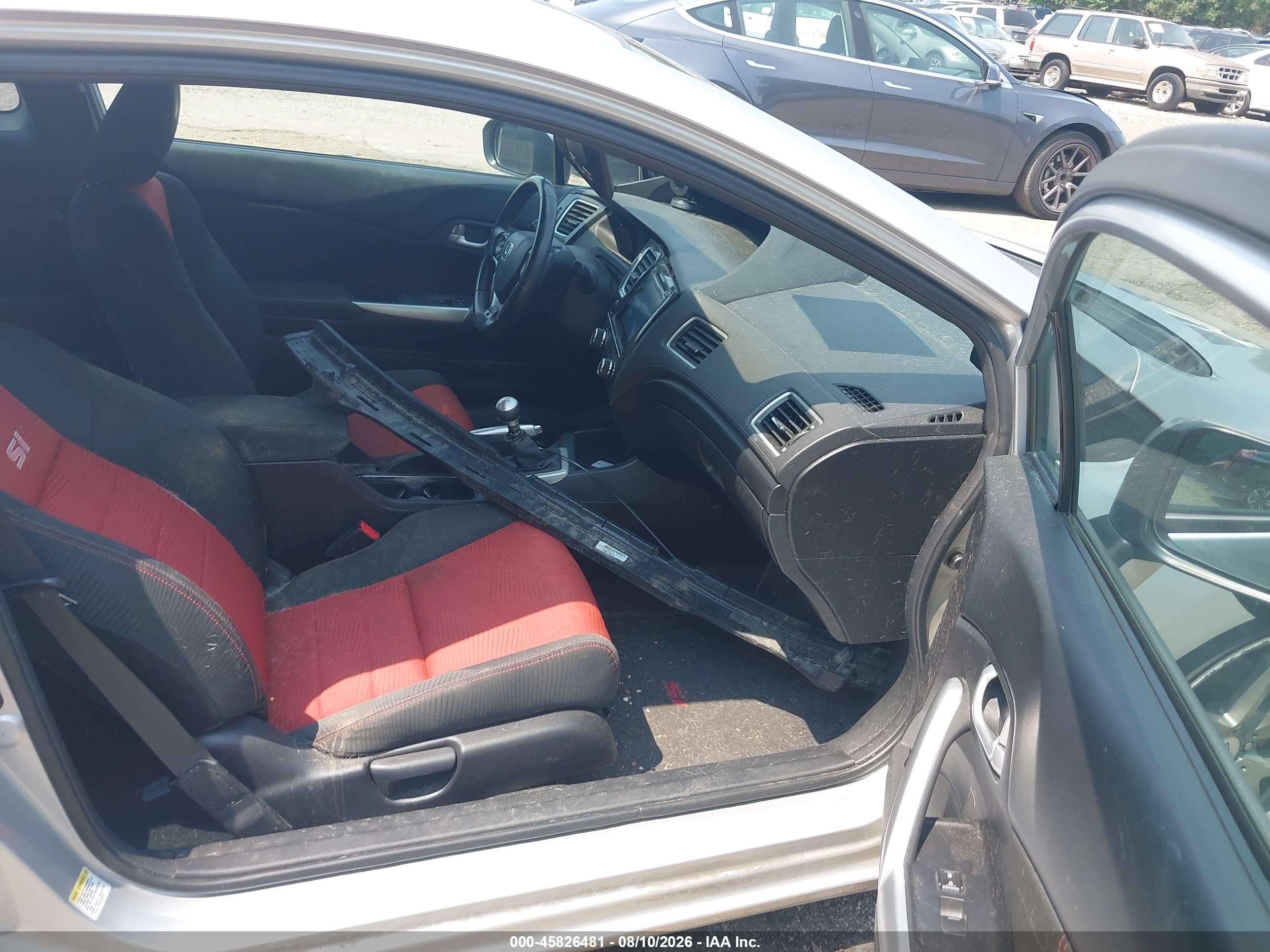 2015 Honda Civic Si Silver vin: 2HGFG4A53FH707977