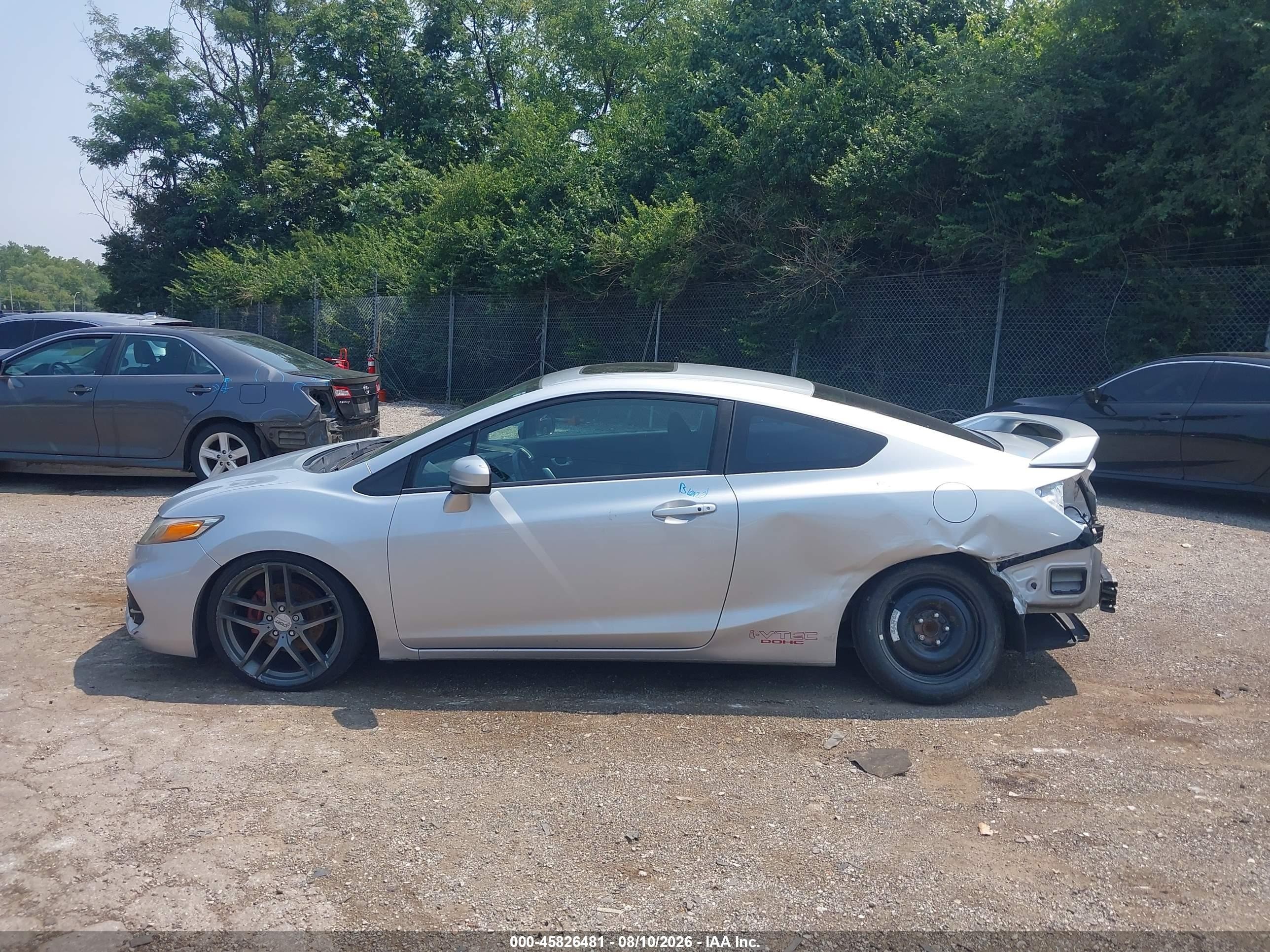 2015 Honda Civic Si Silver vin: 2HGFG4A53FH707977