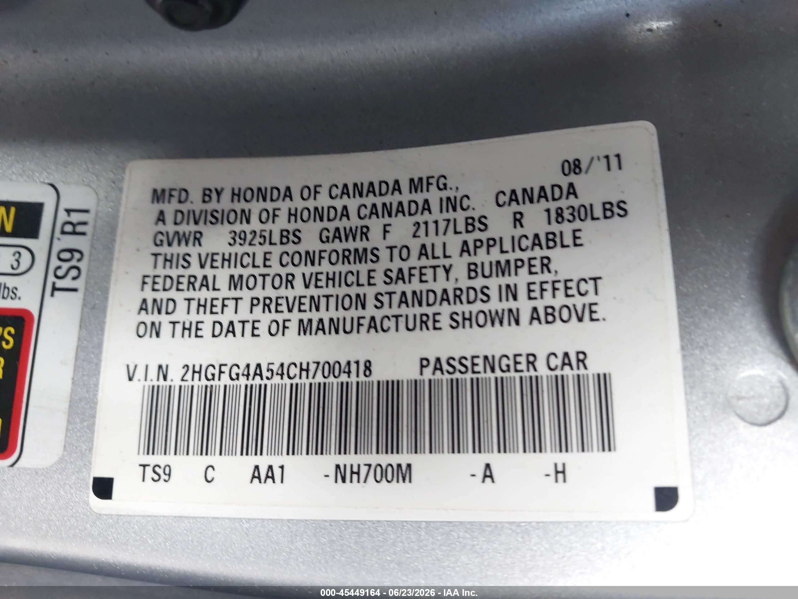 2012 Honda Civic Si Silver vin: 2HGFG4A54CH700418