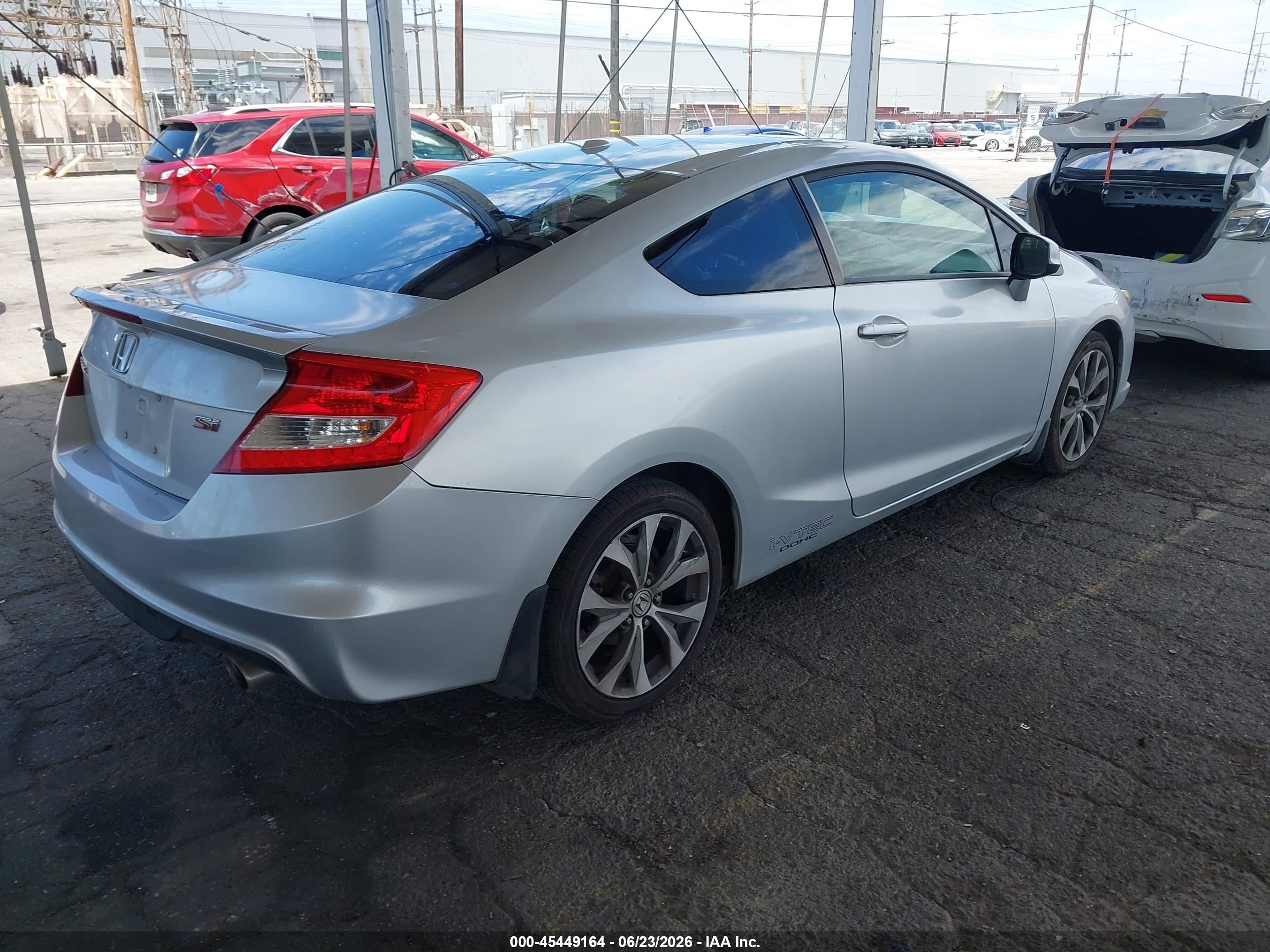 2012 Honda Civic Si Silver vin: 2HGFG4A54CH700418
