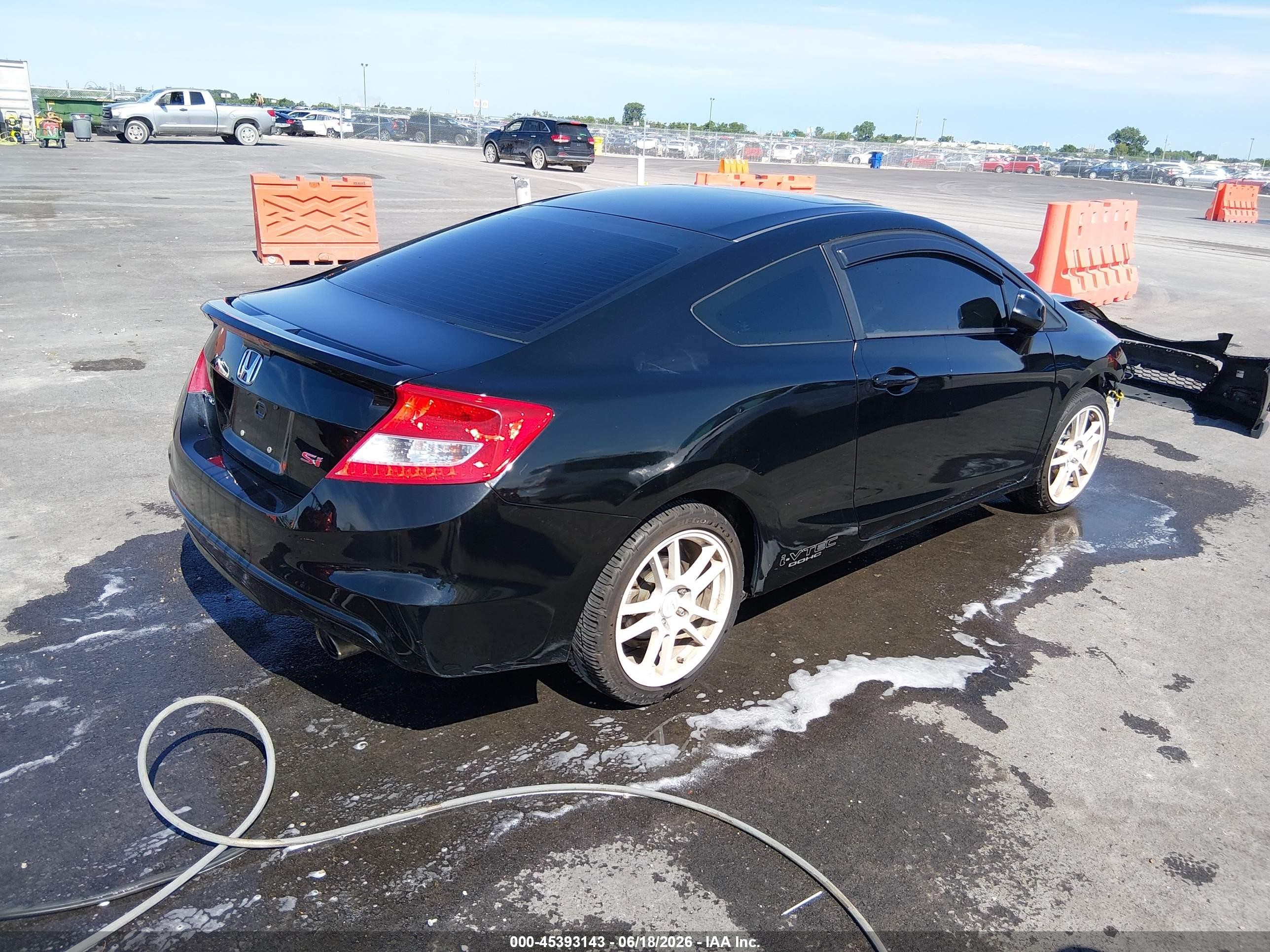 2012 Honda Civic Si Black vin: 2HGFG4A54CH703691