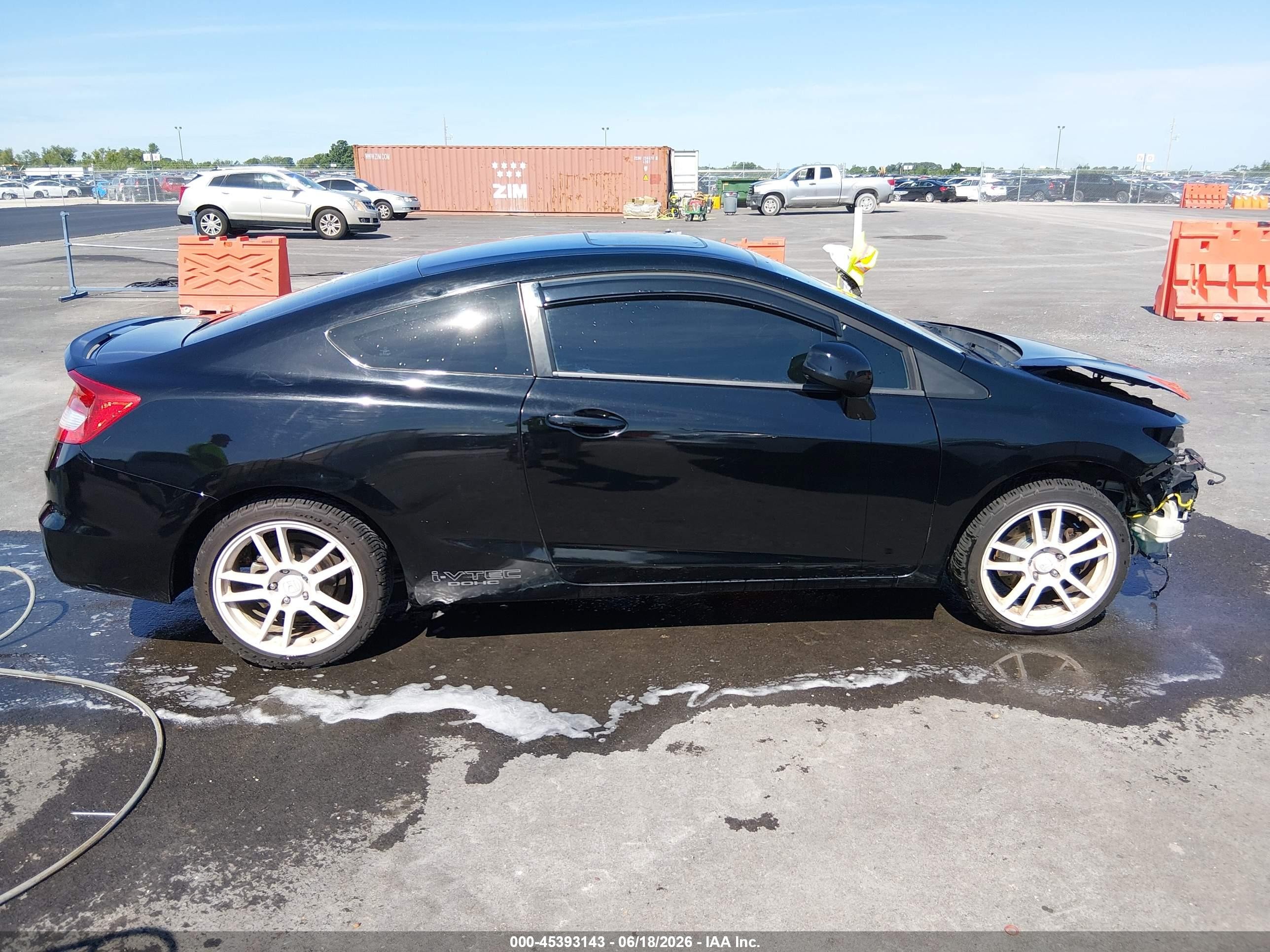 2012 Honda Civic Si Black vin: 2HGFG4A54CH703691
