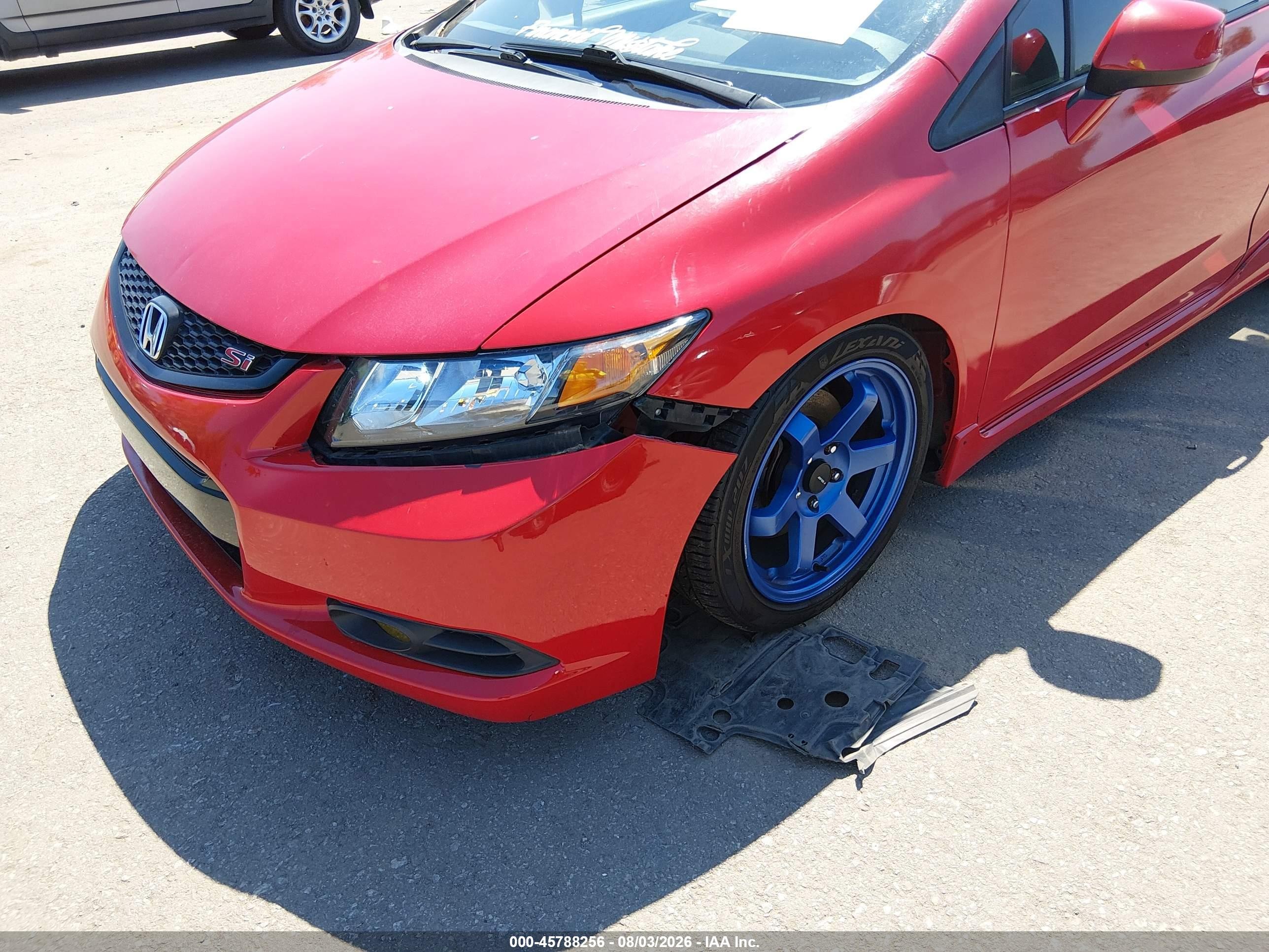 2012 Honda Civic Si Red vin: 2HGFG4A54CH709300