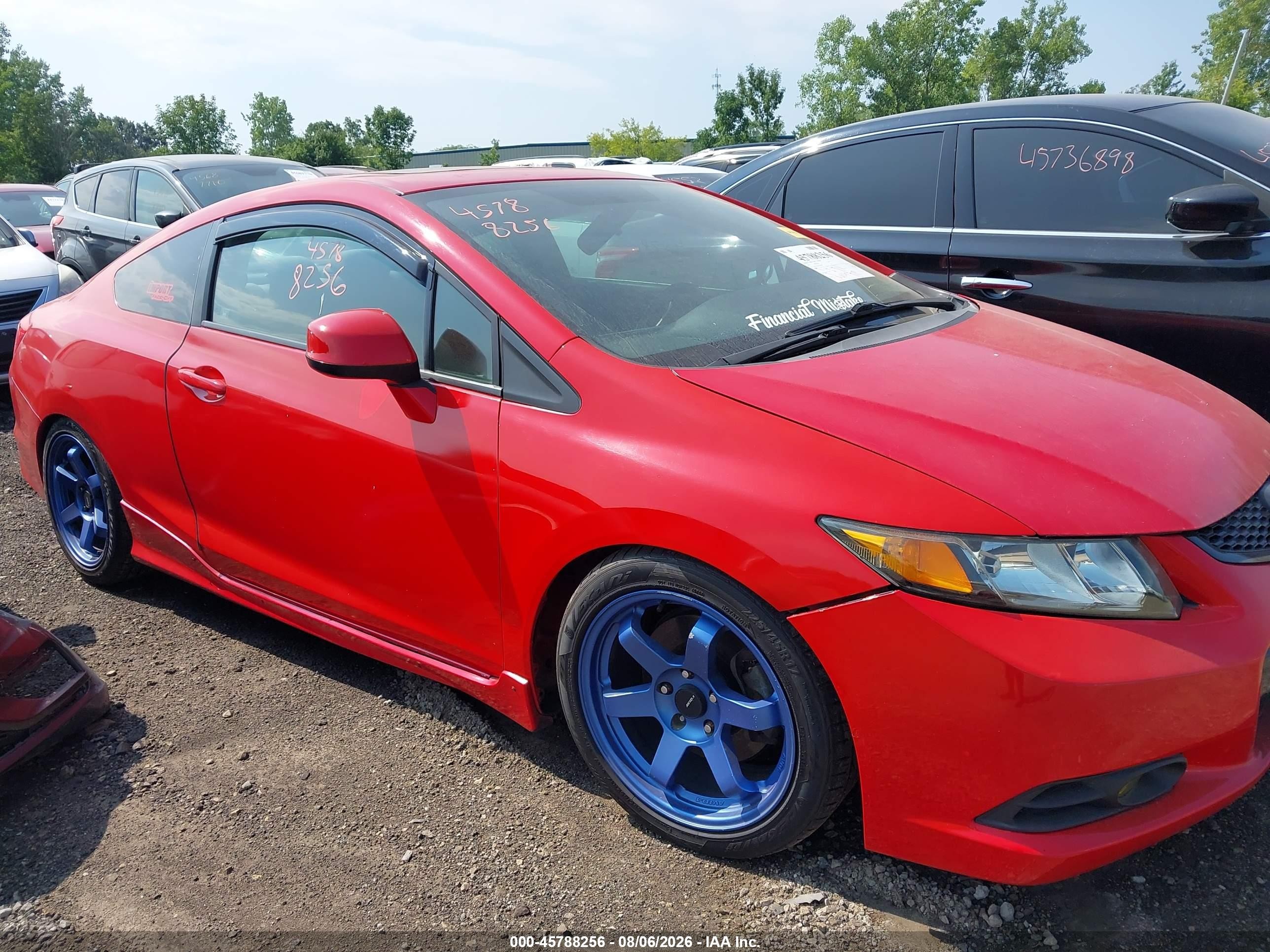 2012 Honda Civic Si Red vin: 2HGFG4A54CH709300
