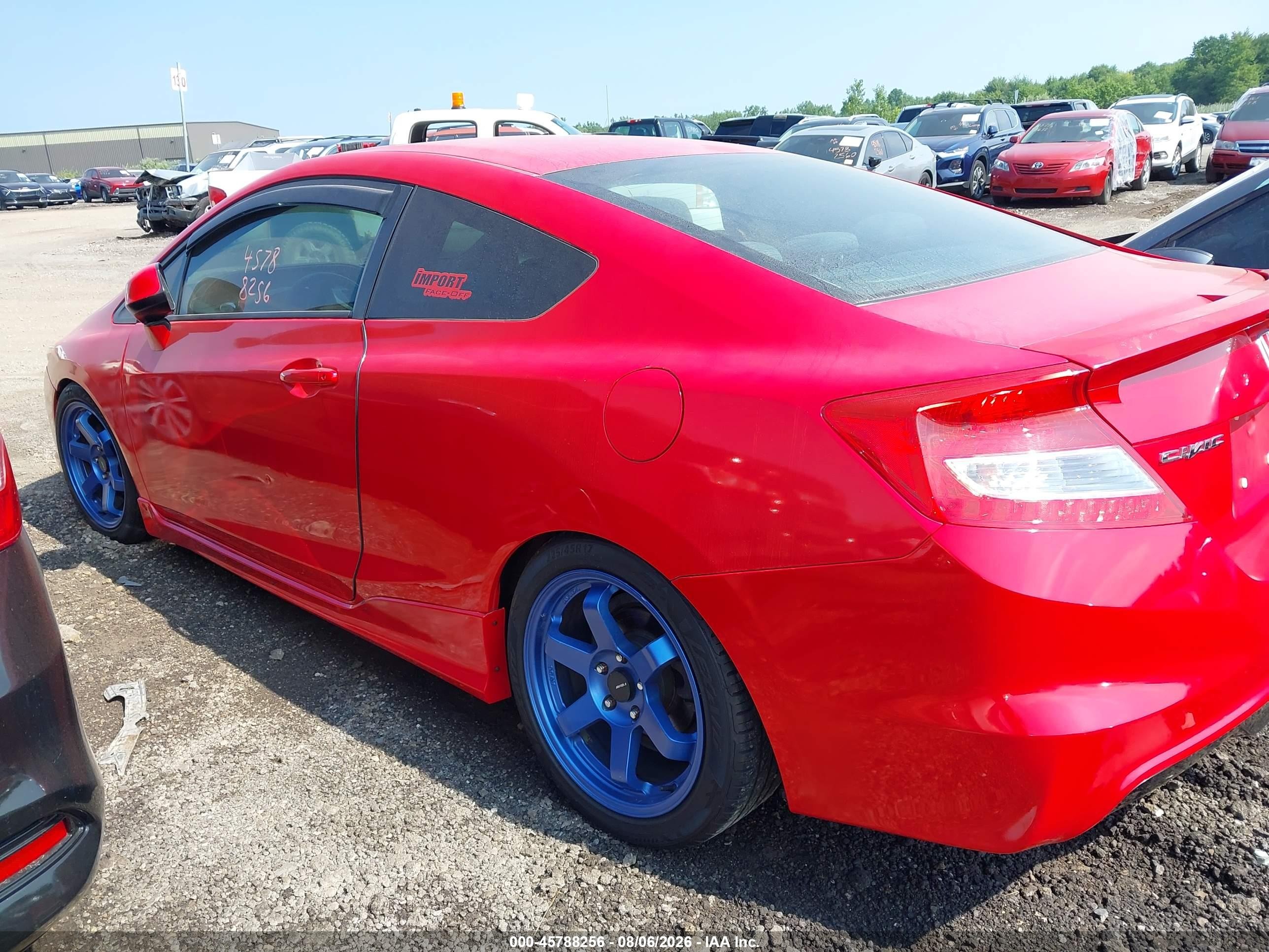 2012 Honda Civic Si Red vin: 2HGFG4A54CH709300