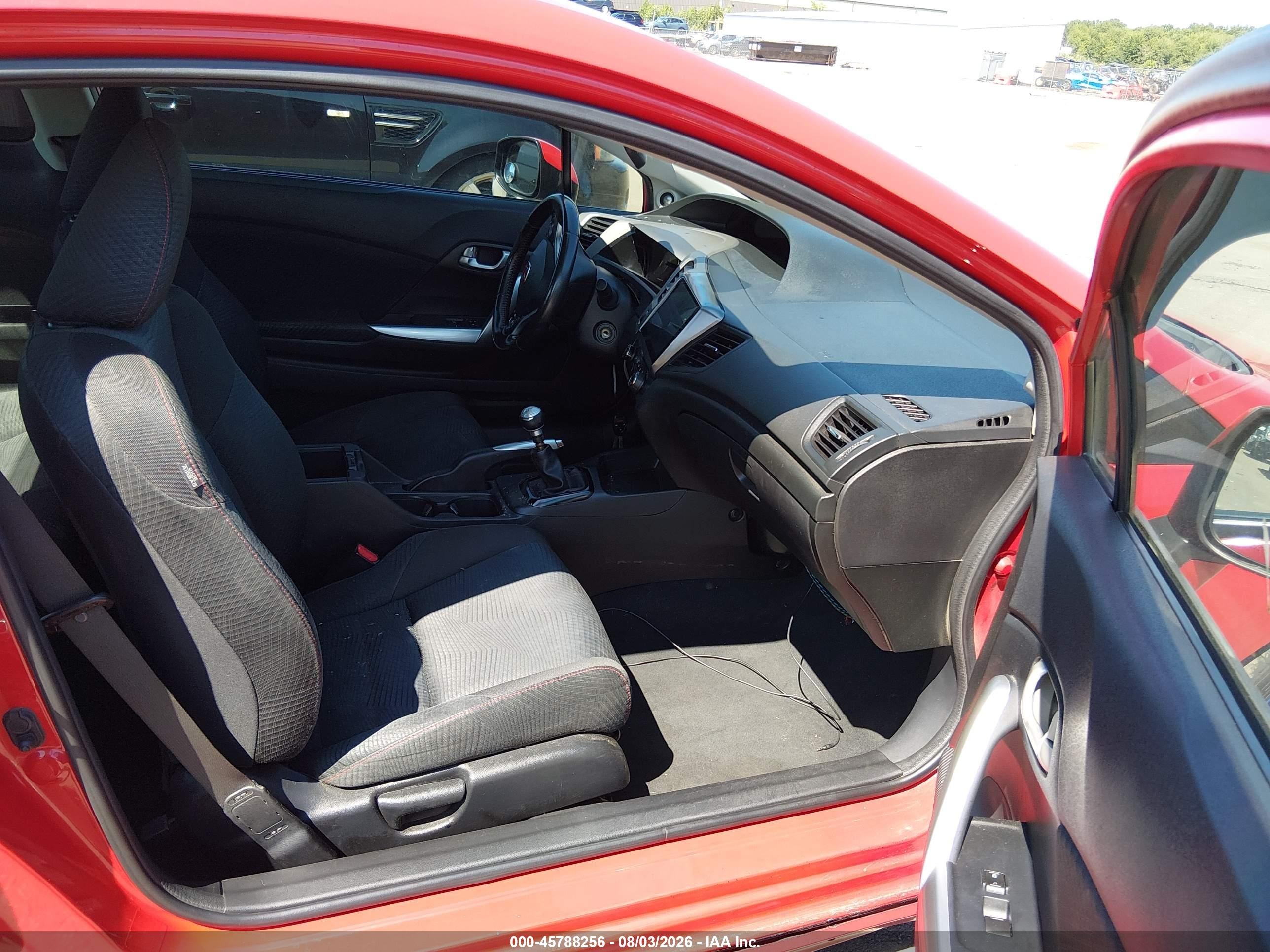 2012 Honda Civic Si Red vin: 2HGFG4A54CH709300