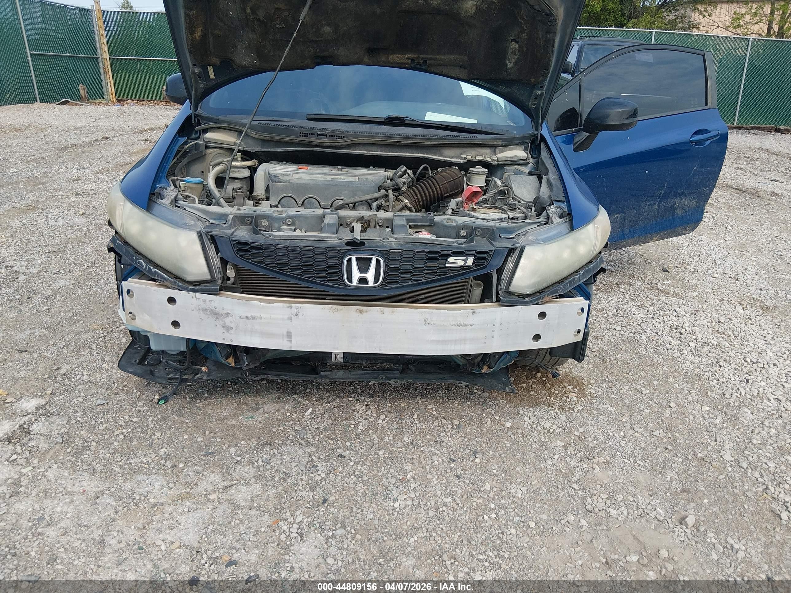 2013 Honda Civic Si Blue vin: 2HGFG4A54DH703921