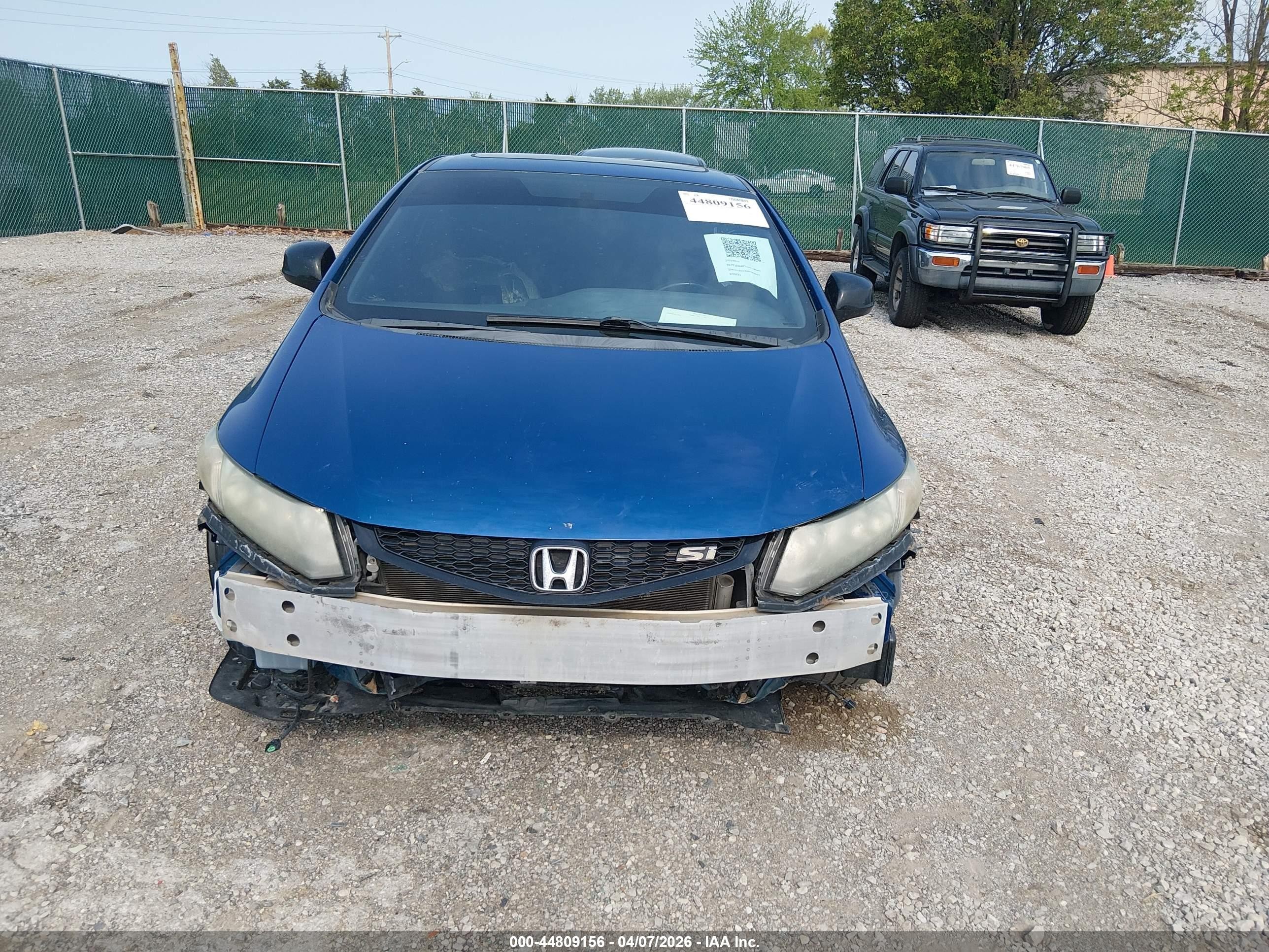 2013 Honda Civic Si Blue vin: 2HGFG4A54DH703921
