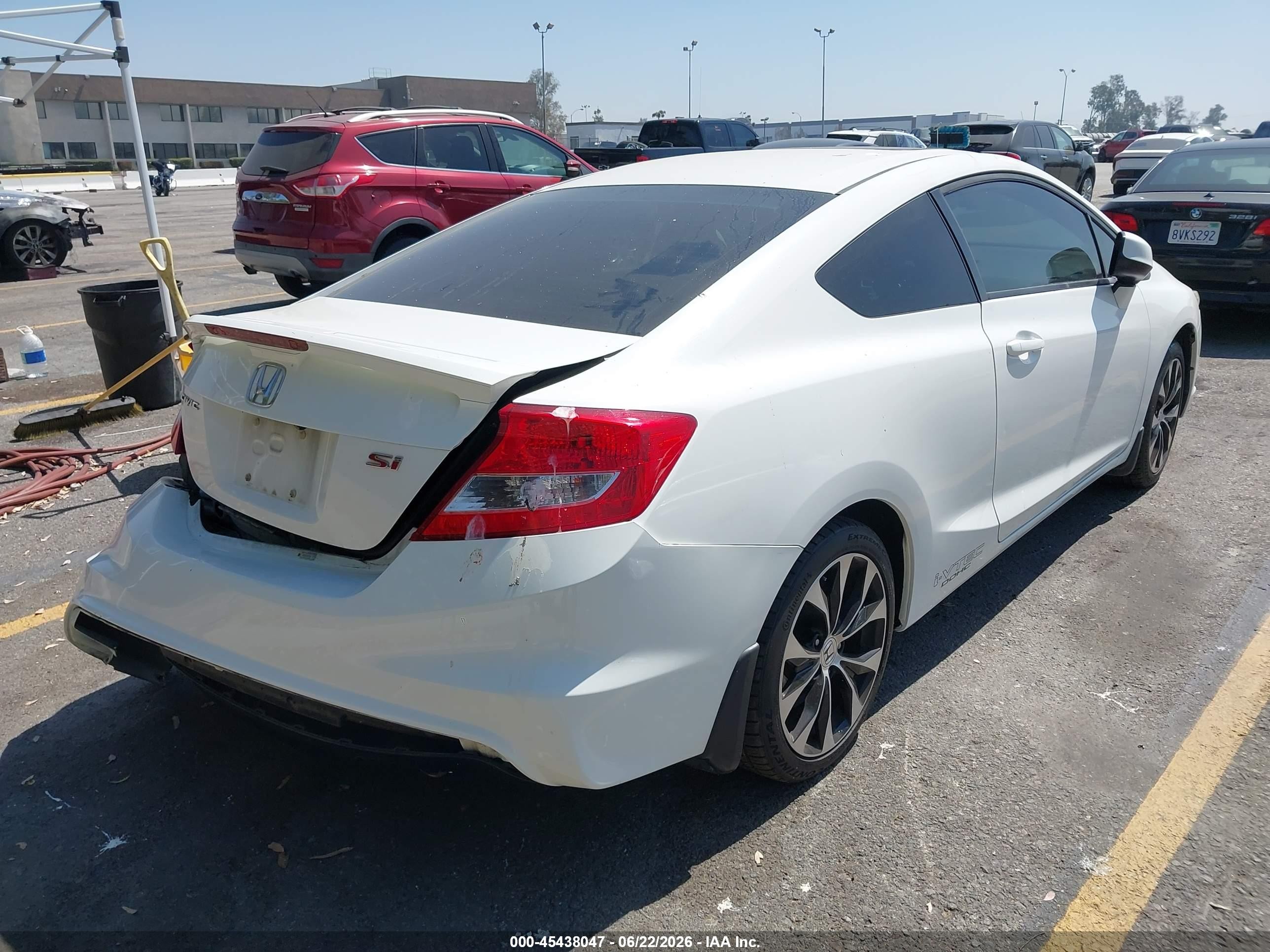2013 Honda Civic Si White vin: 2HGFG4A54DH704034