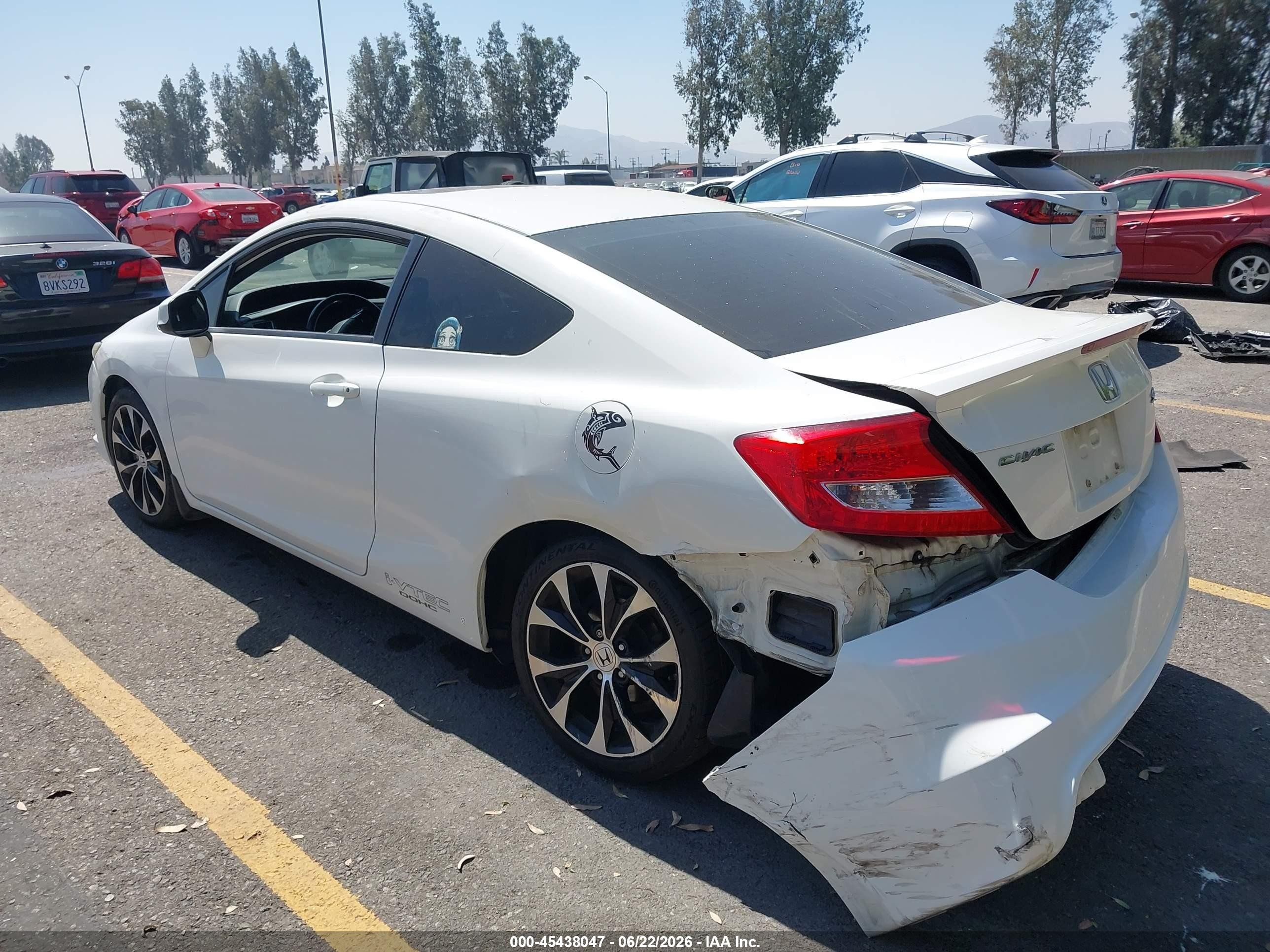2013 Honda Civic Si White vin: 2HGFG4A54DH704034