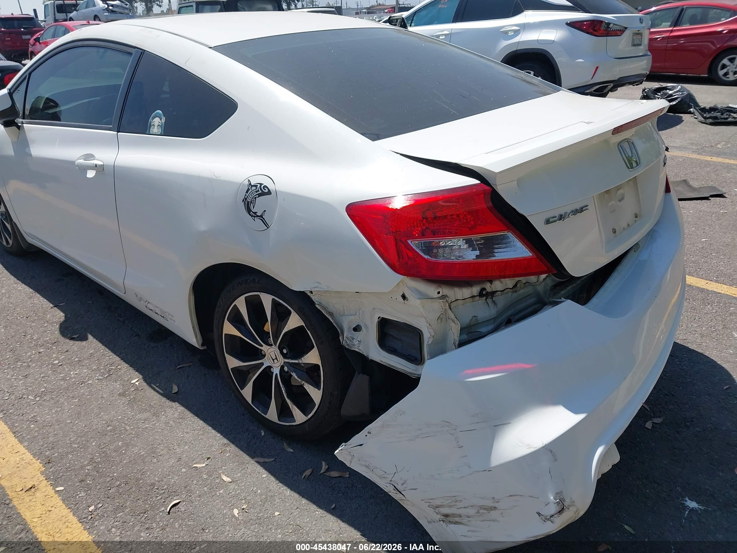 2013 Honda Civic Si White vin: 2HGFG4A54DH704034
