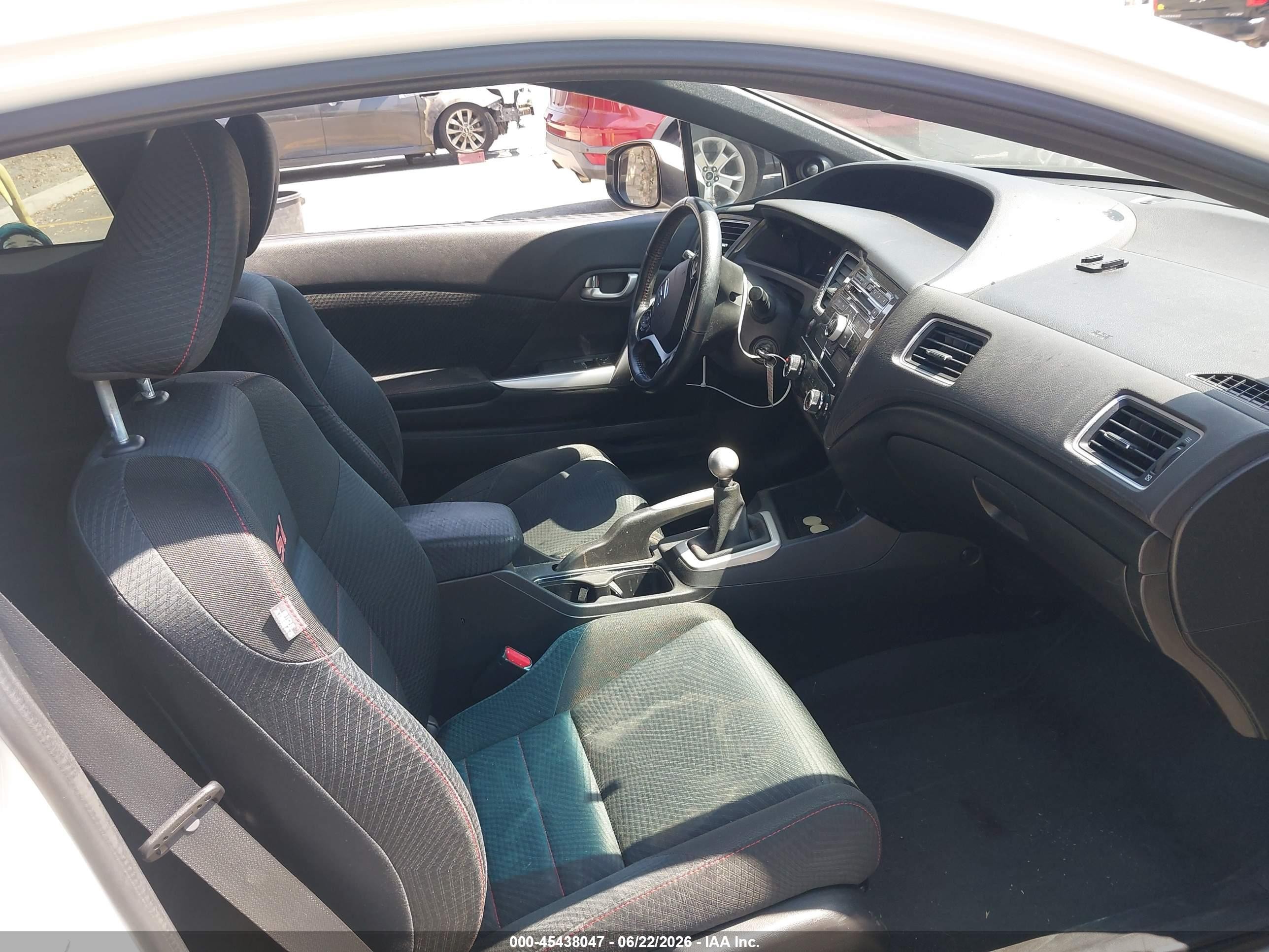 2013 Honda Civic Si White vin: 2HGFG4A54DH704034