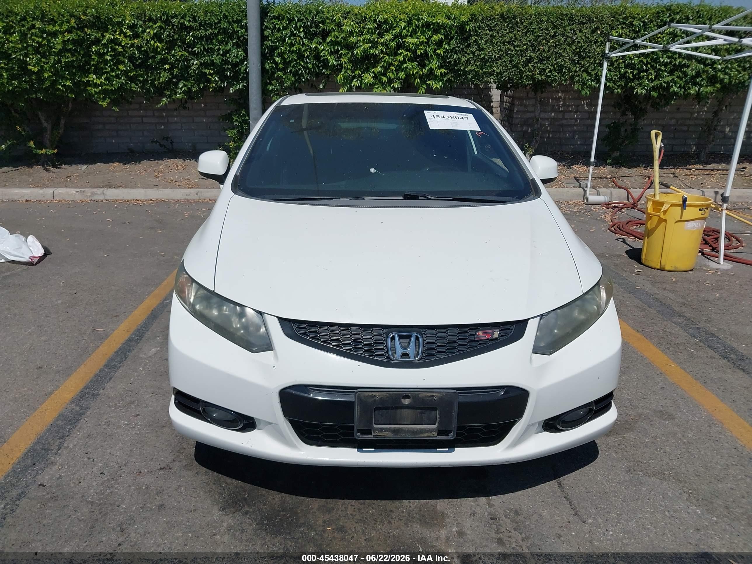 2013 Honda Civic Si White vin: 2HGFG4A54DH704034