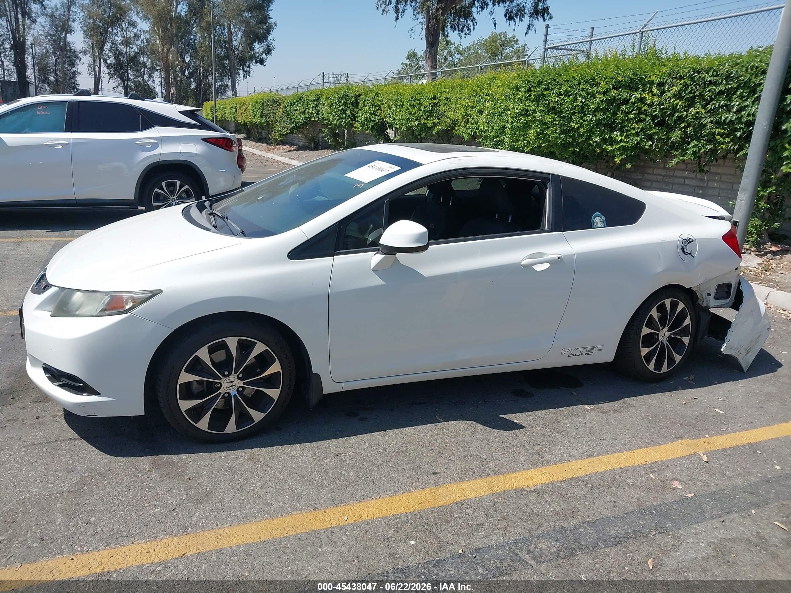 2013 Honda Civic Si White vin: 2HGFG4A54DH704034