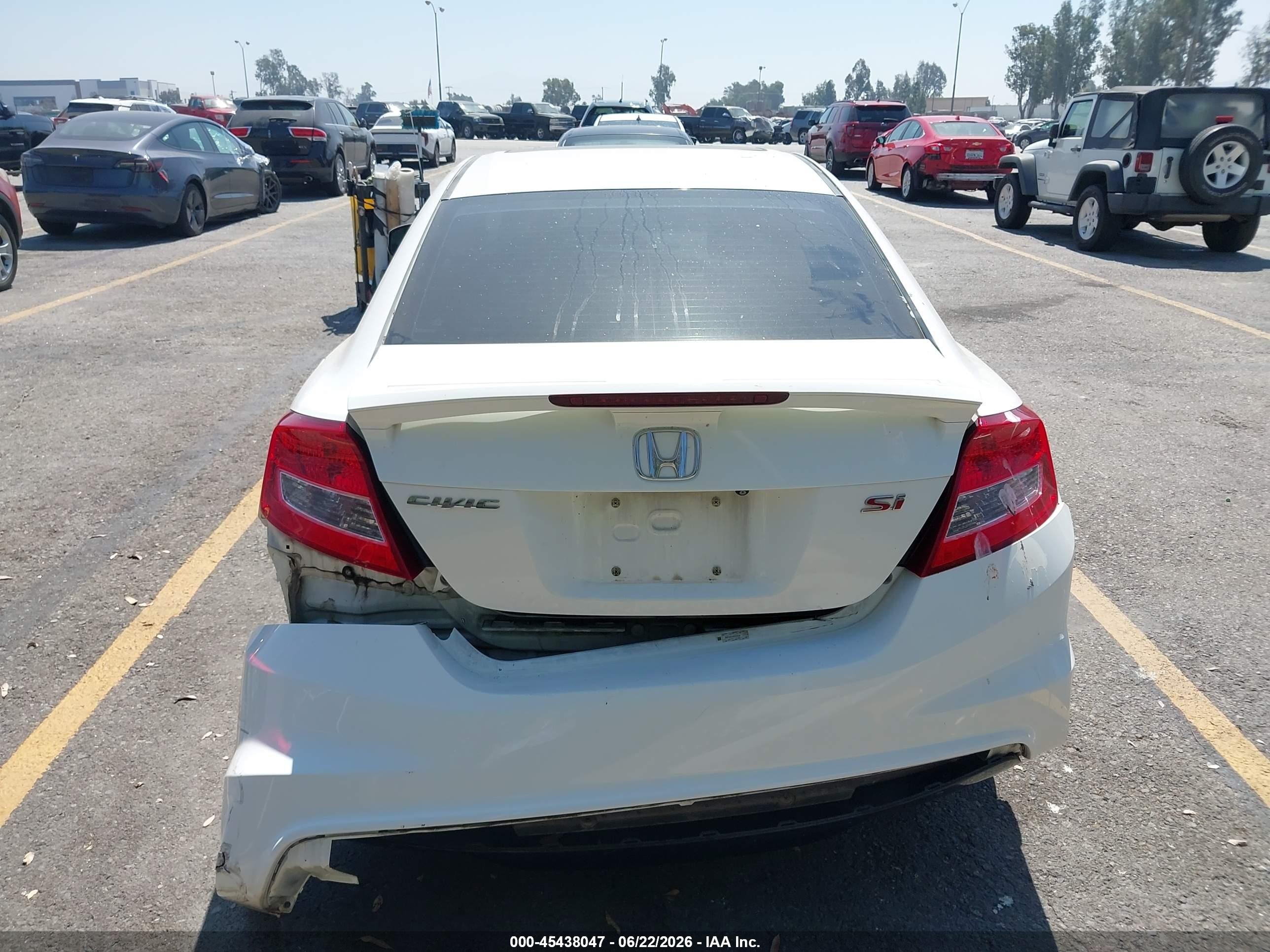 2013 Honda Civic Si White vin: 2HGFG4A54DH704034