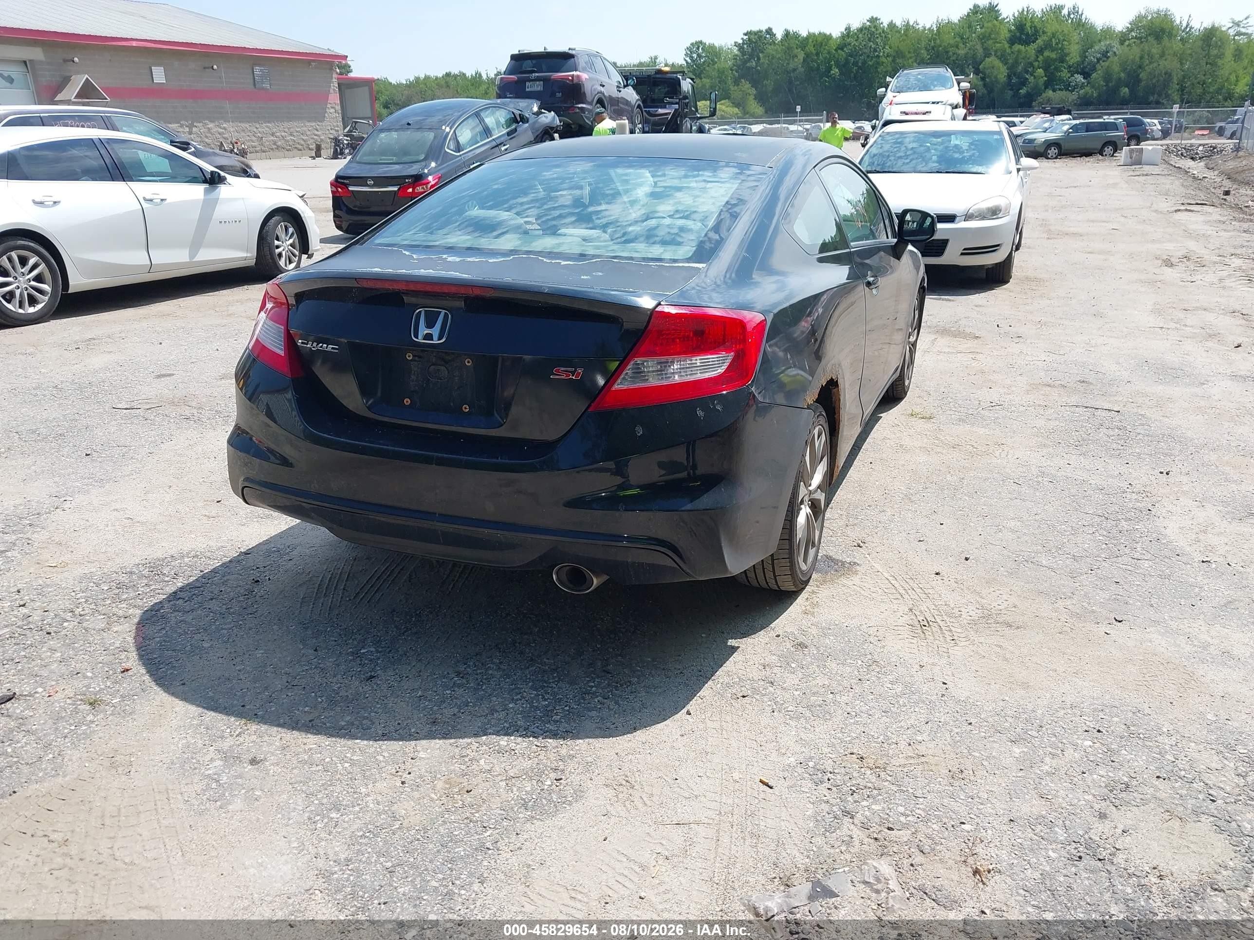 2012 Honda Civic Si Черный vin: 2HGFG4A55CH709113