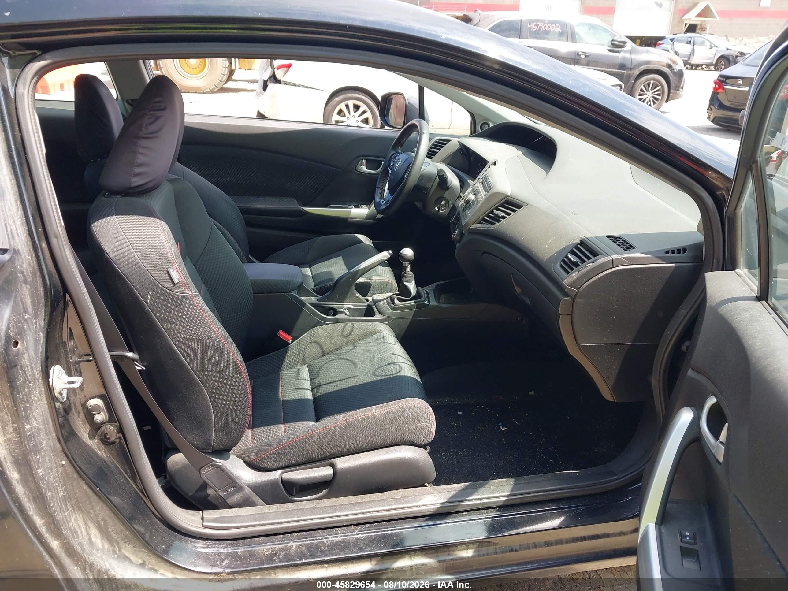 2012 Honda Civic Si Черный vin: 2HGFG4A55CH709113