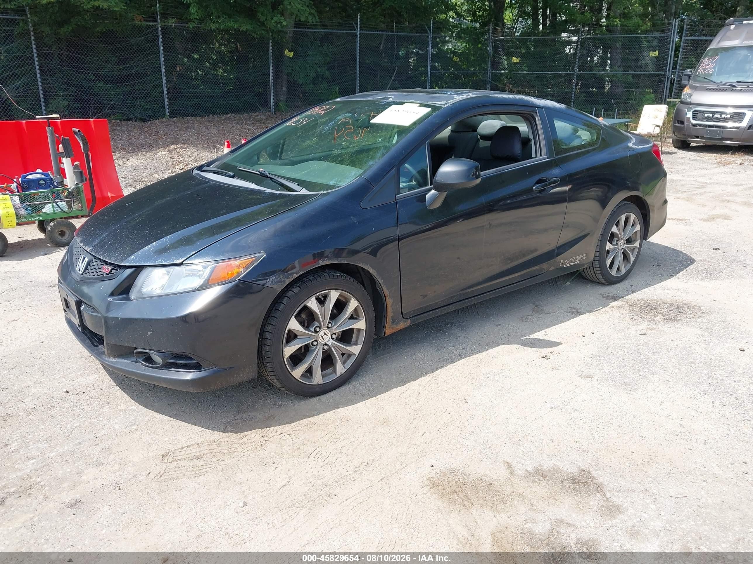 2012 Honda Civic Si Черный vin: 2HGFG4A55CH709113