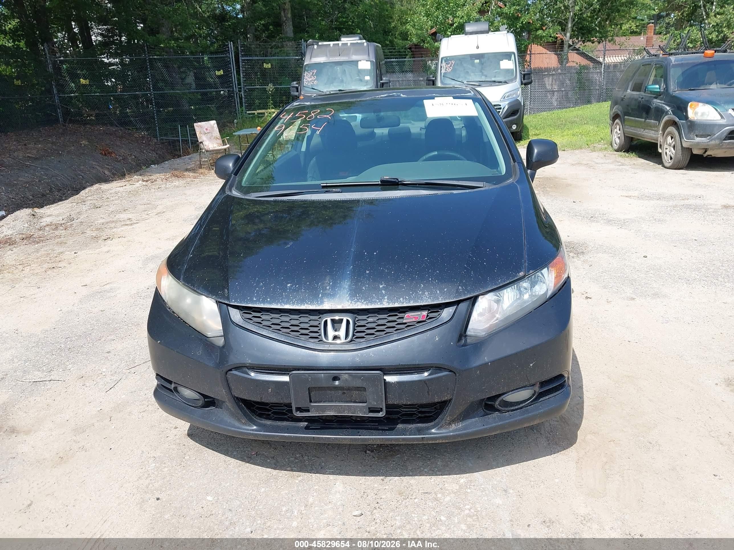 2012 Honda Civic Si Черный vin: 2HGFG4A55CH709113